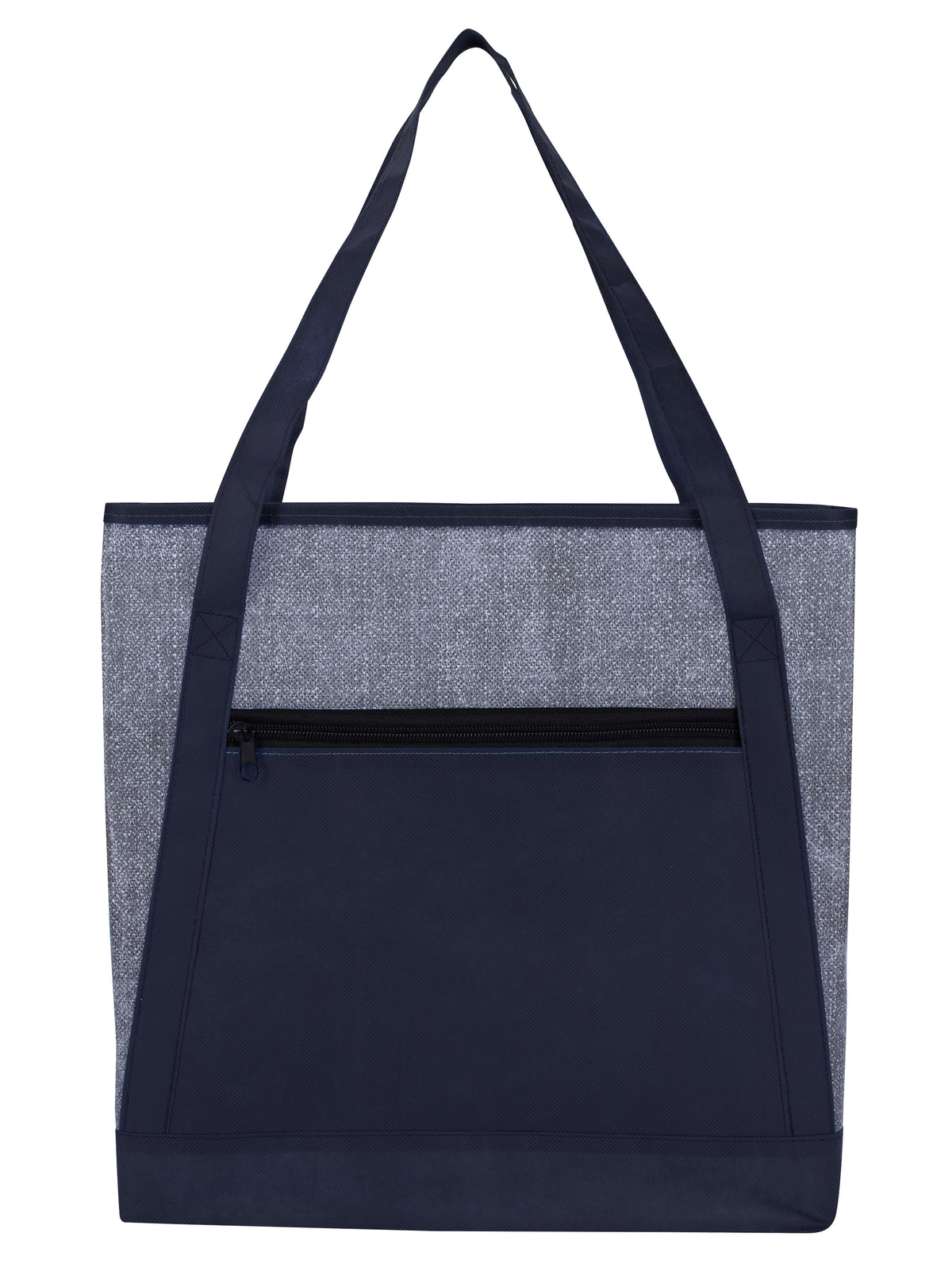Custom logo Heathered RPET Non-Woven Tote