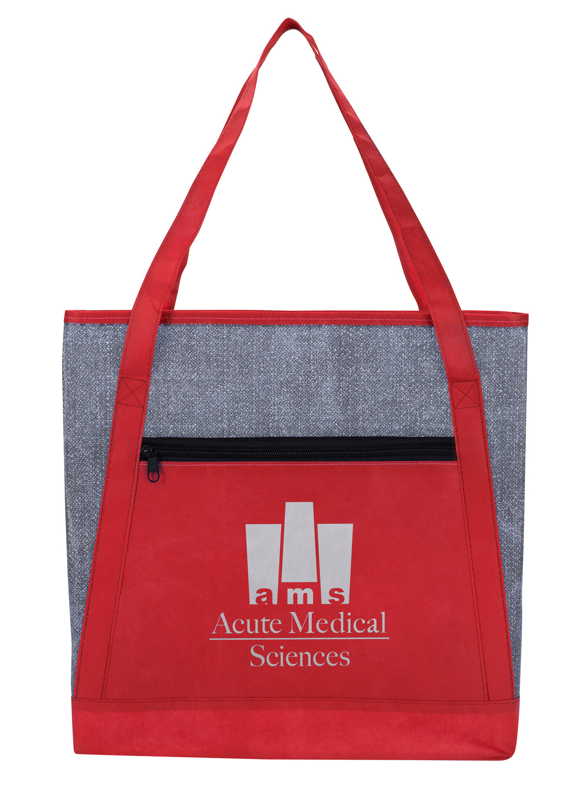 Custom logo Heathered RPET Non-Woven Tote
