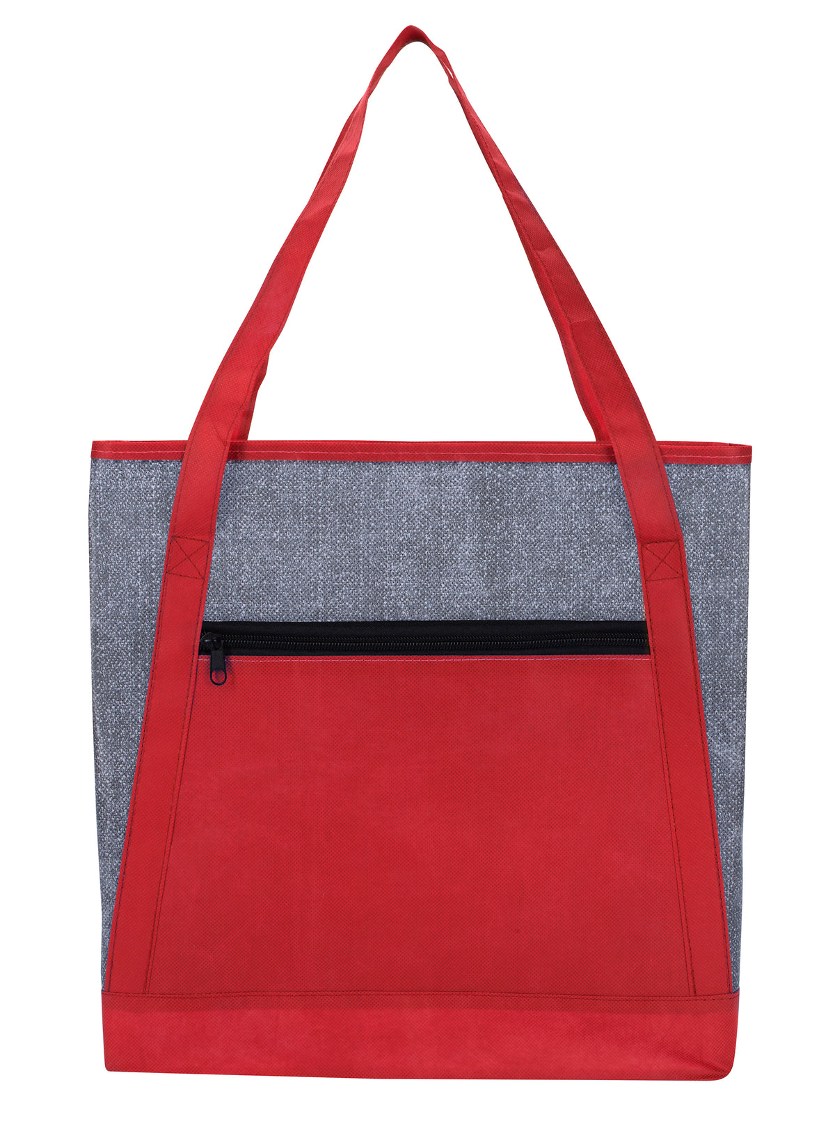 Custom logo Heathered RPET Non-Woven Tote