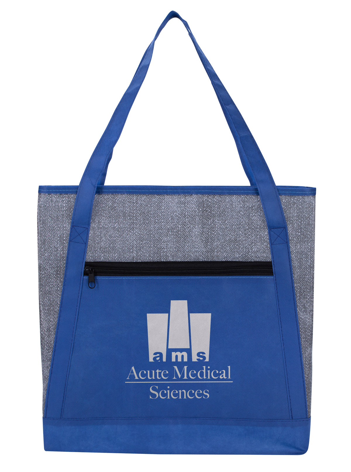 Custom logo Heathered RPET Non-Woven Tote