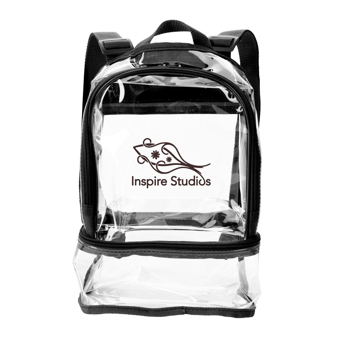 Custom logo Clear Recycled TPU Dual Mini Backpack