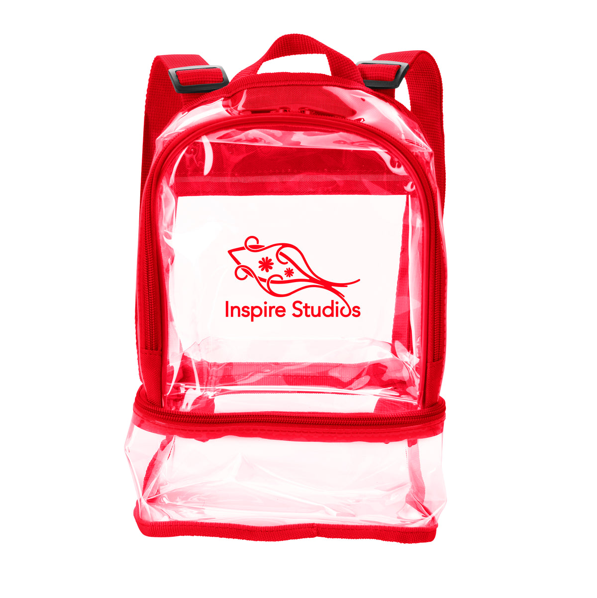 Custom logo Clear Recycled TPU Dual Mini Backpack