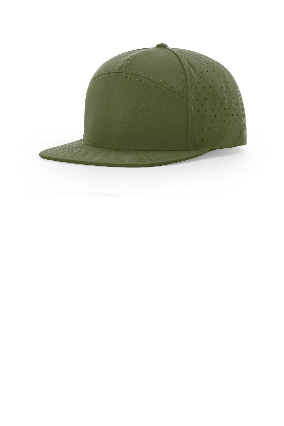 Custom logo Richardson Cannon 7-Panel Flatbill 169 in Moss Green