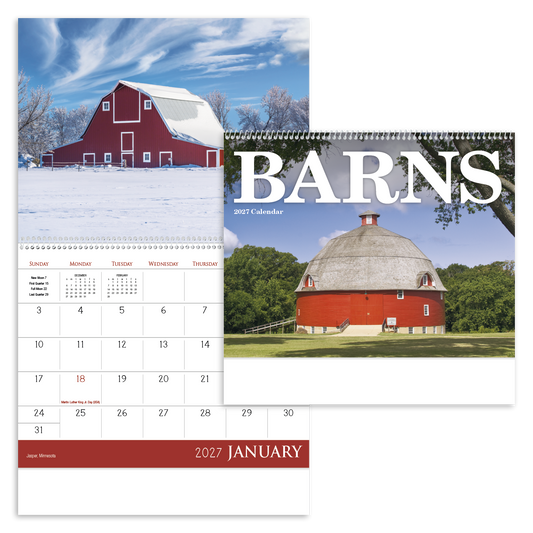 Custom logo Barns Calendar
