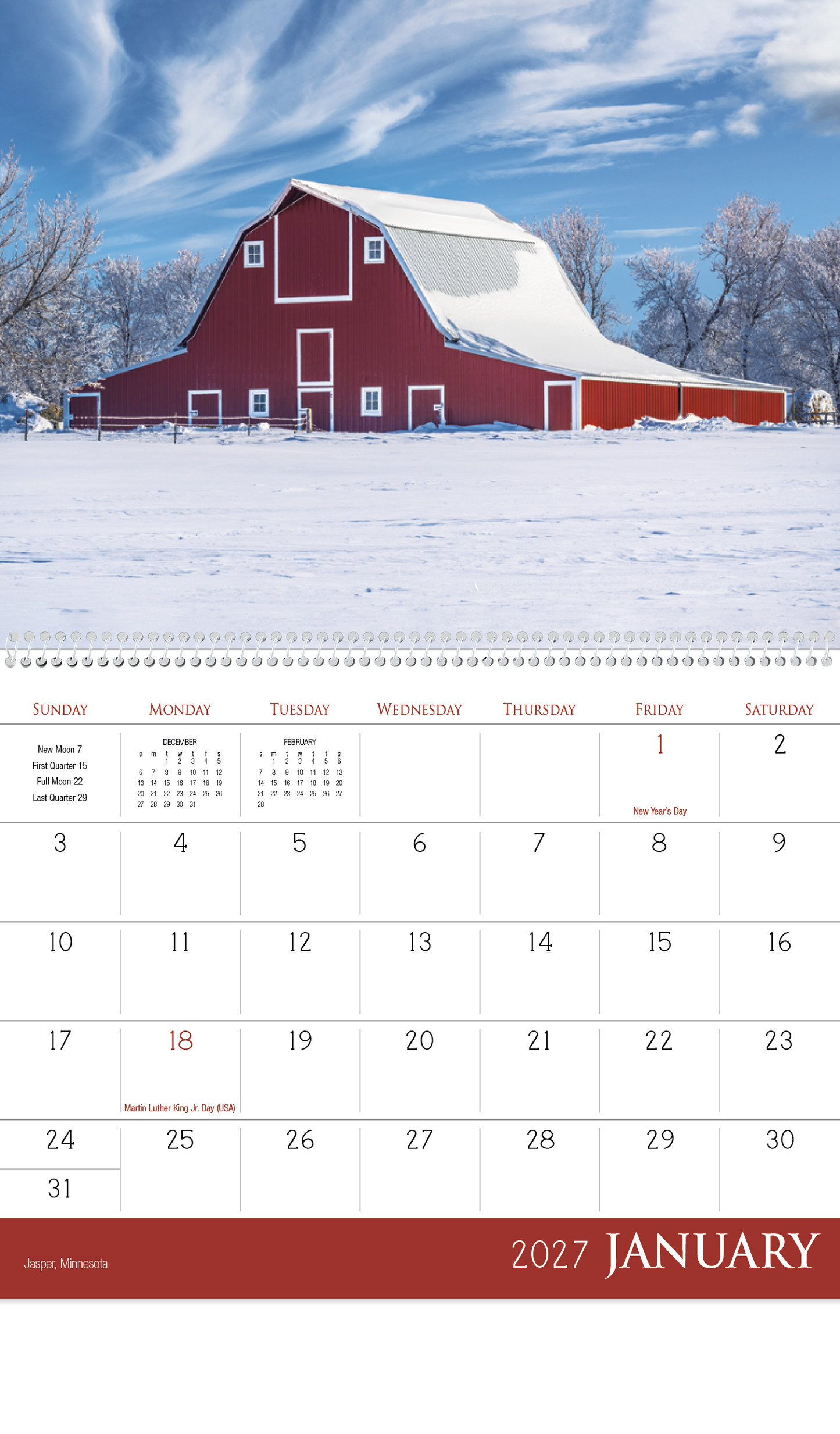 Barns Calendar