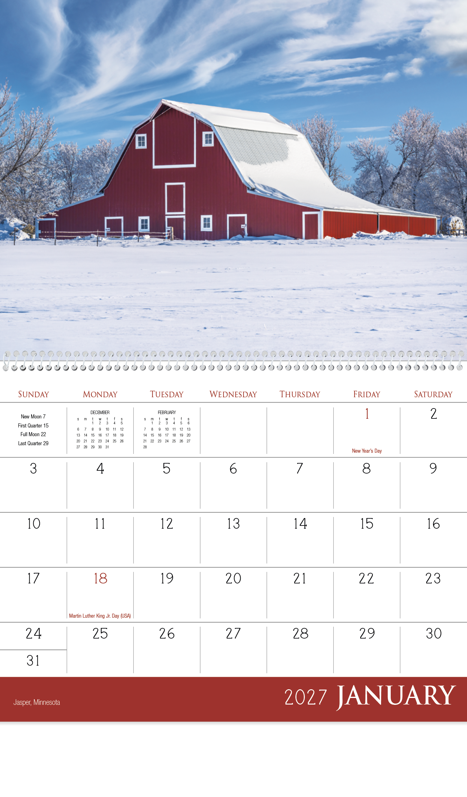 Barns Calendar