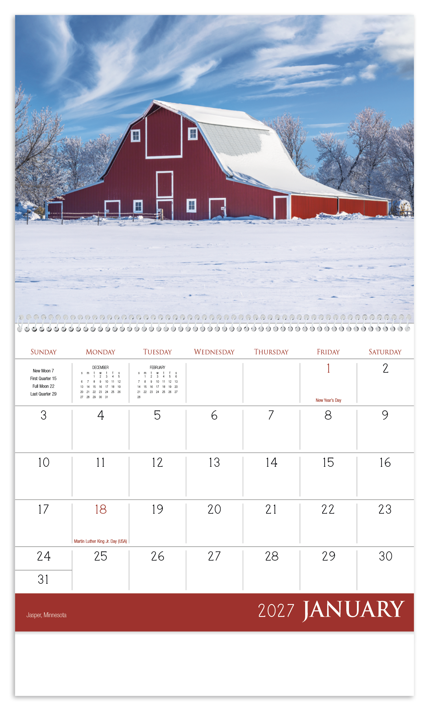 Barns Calendar