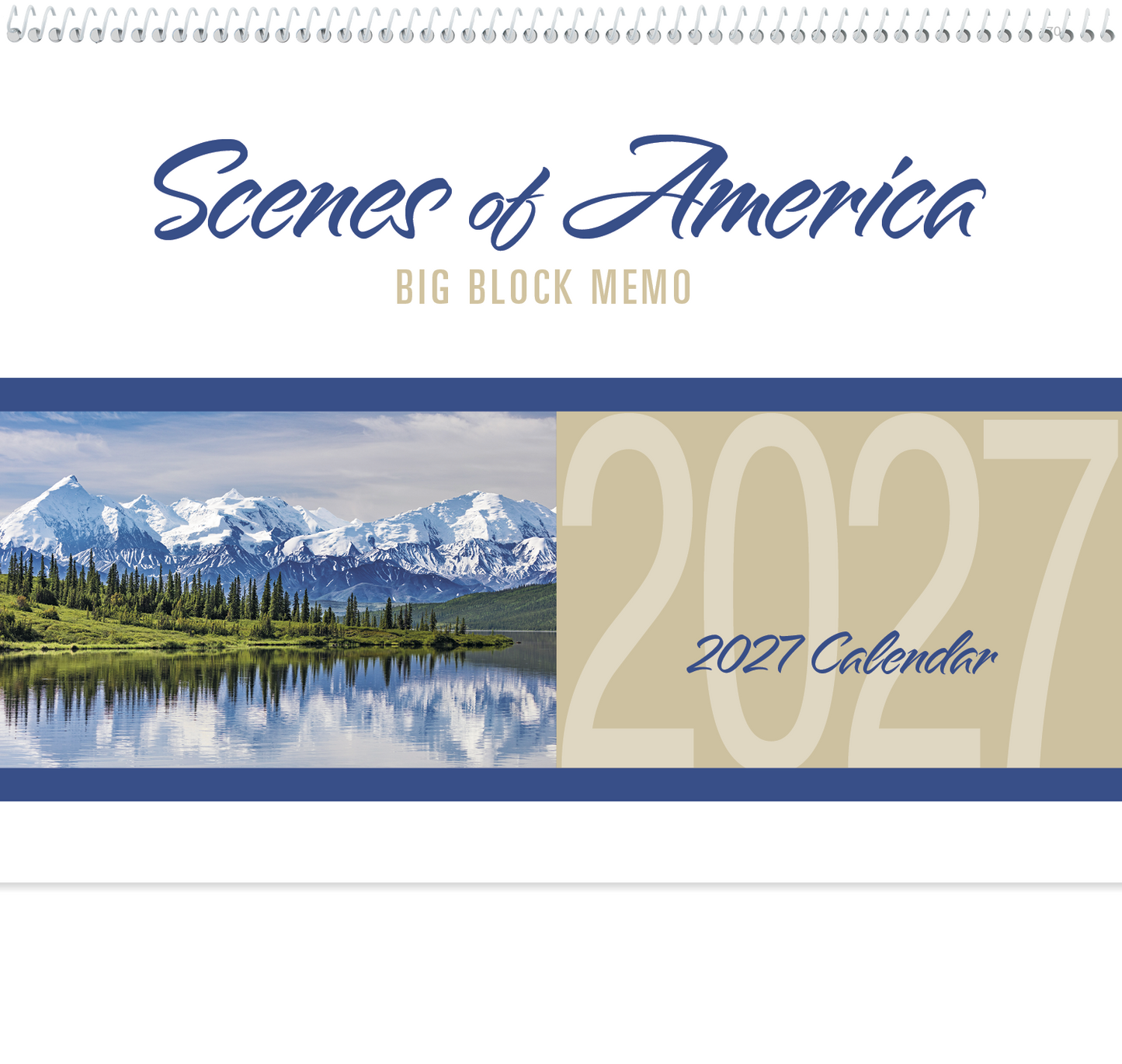 Scenes of America Big Block Memo Calendar