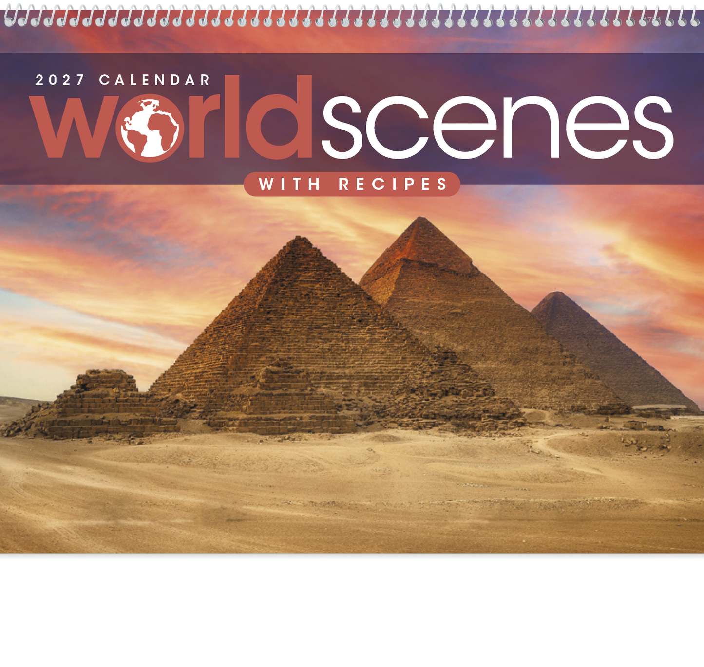 World Scenes with Recipe Calendar