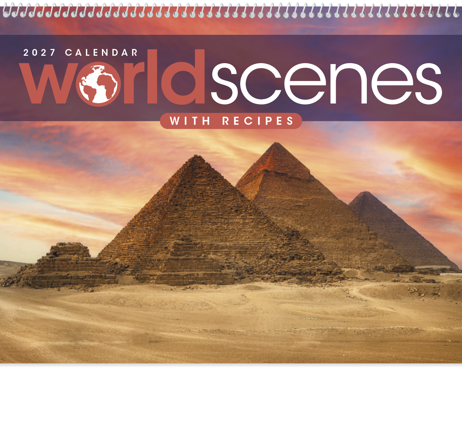 World Scenes with Recipe Calendar