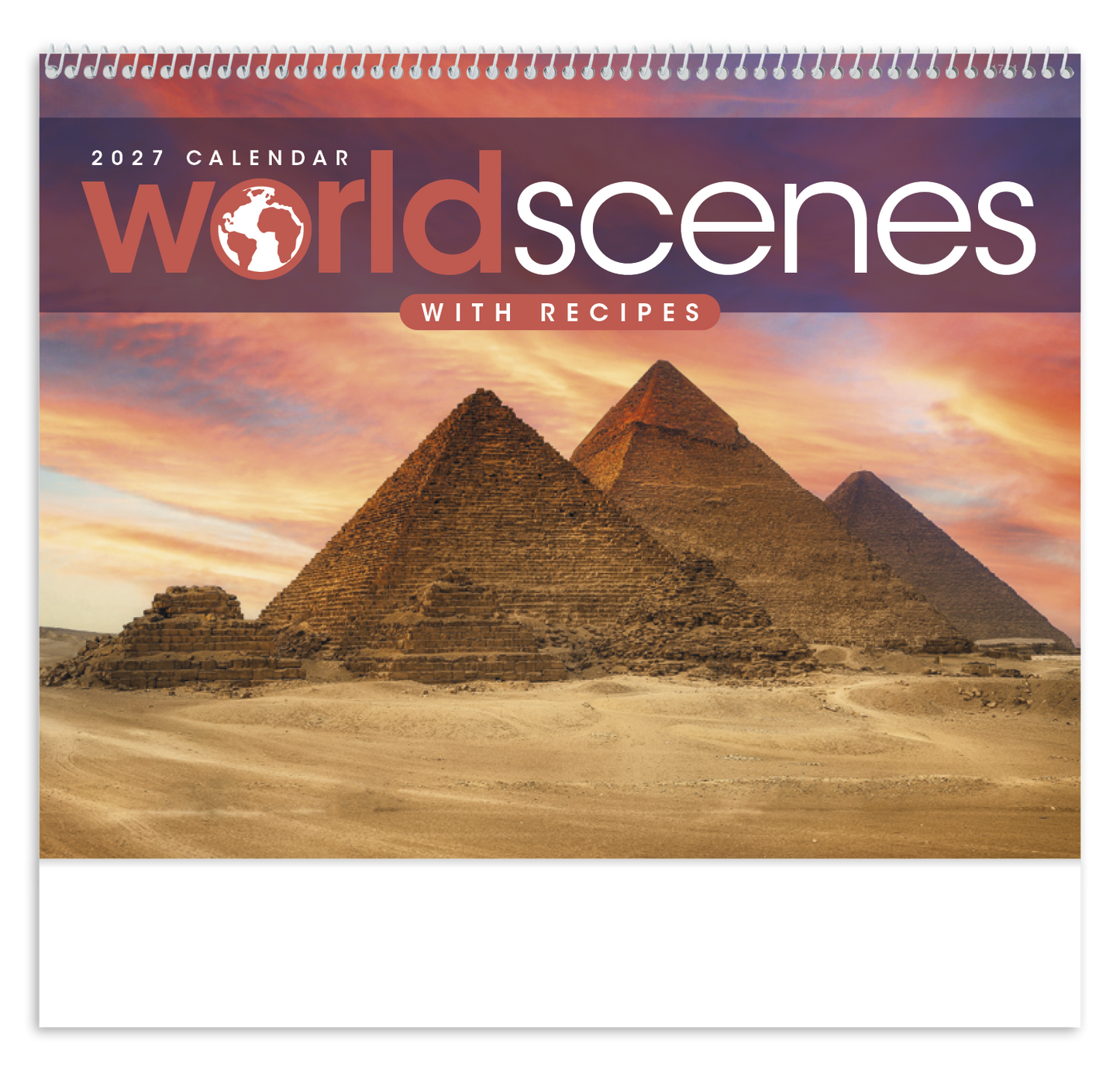 World Scenes with Recipe Calendar