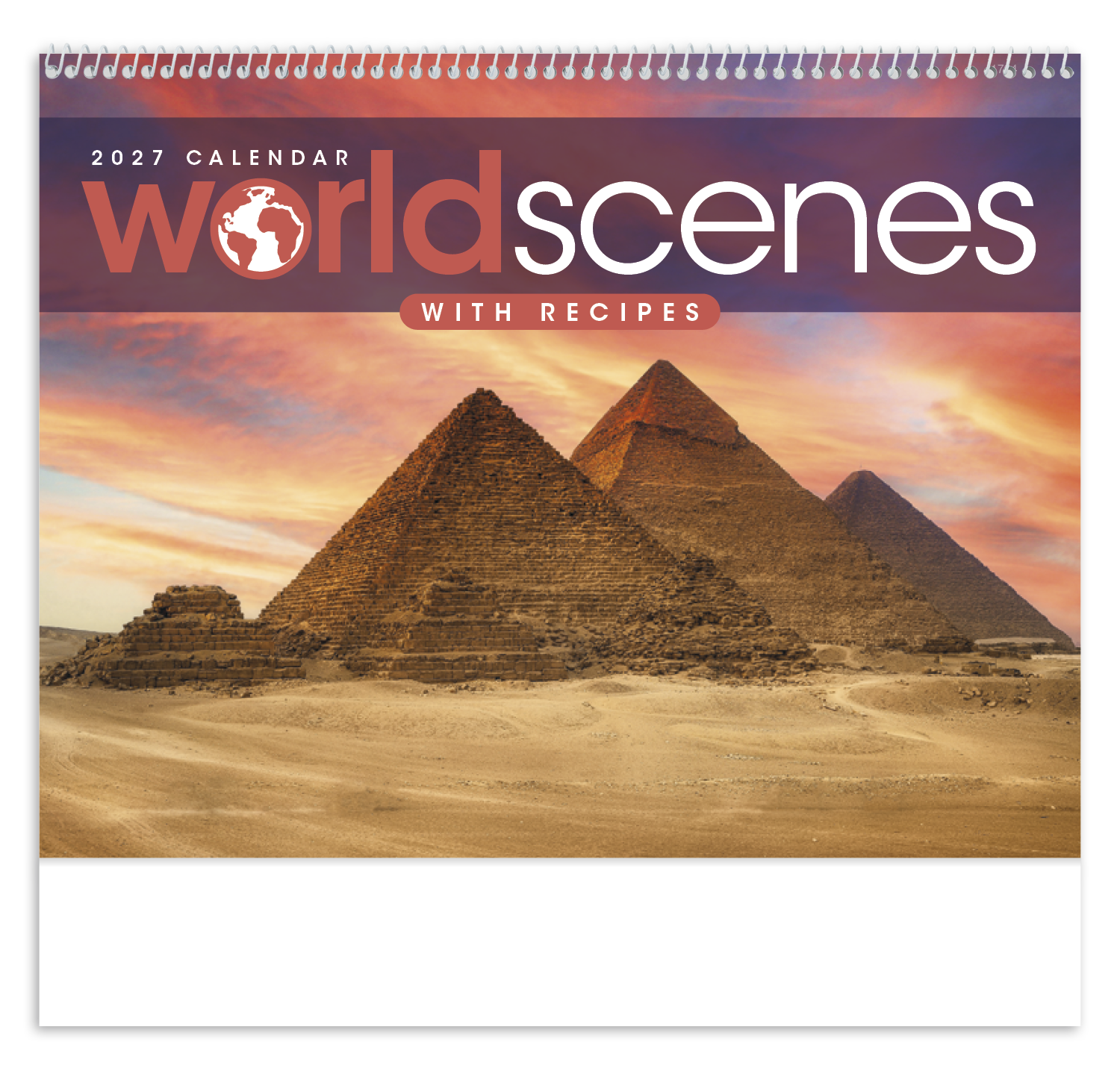World Scenes with Recipe Calendar