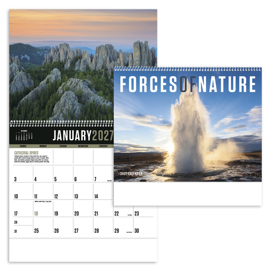 Custom logo Forces of Nature Calendar