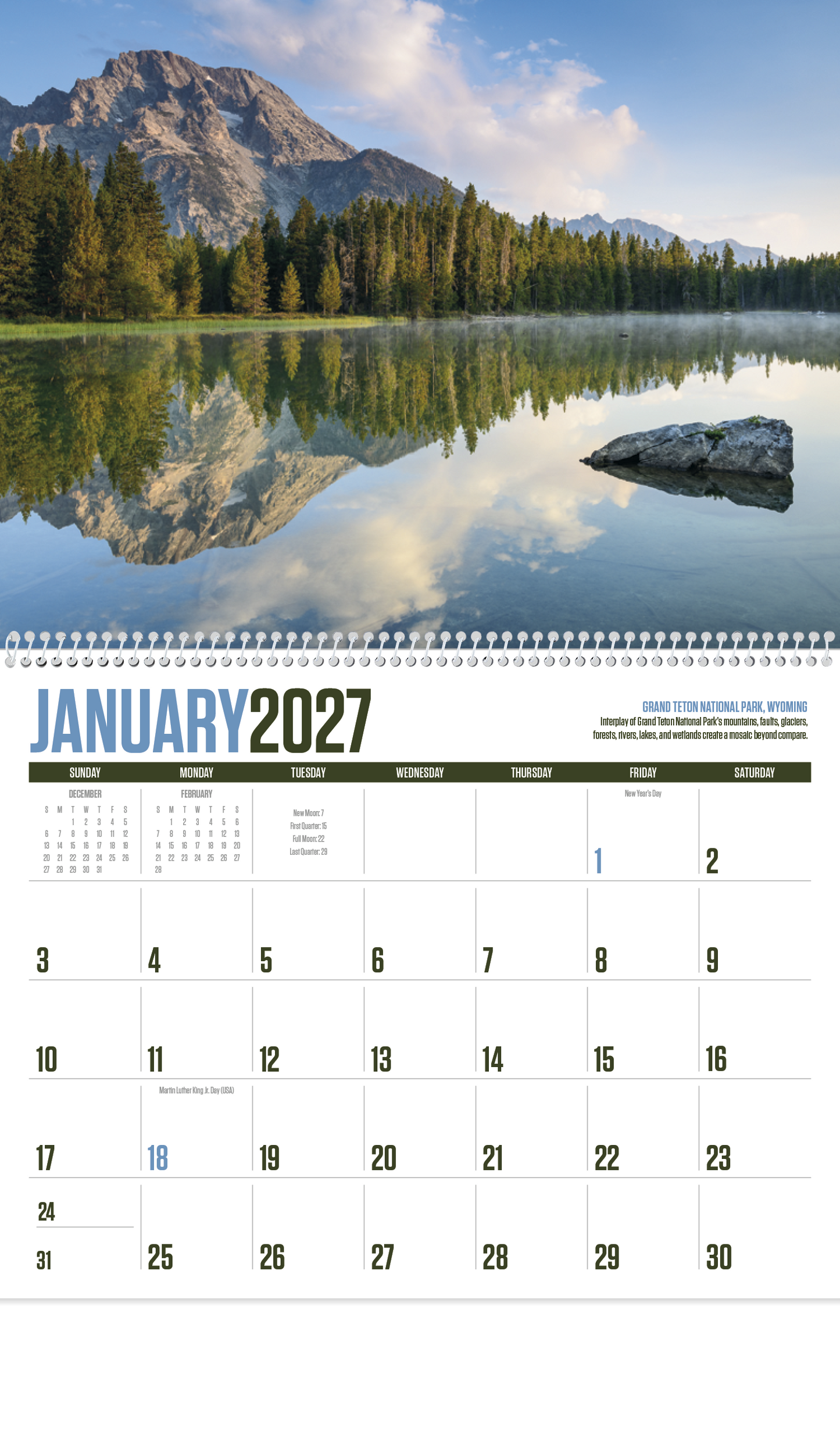 National Parks Calendar