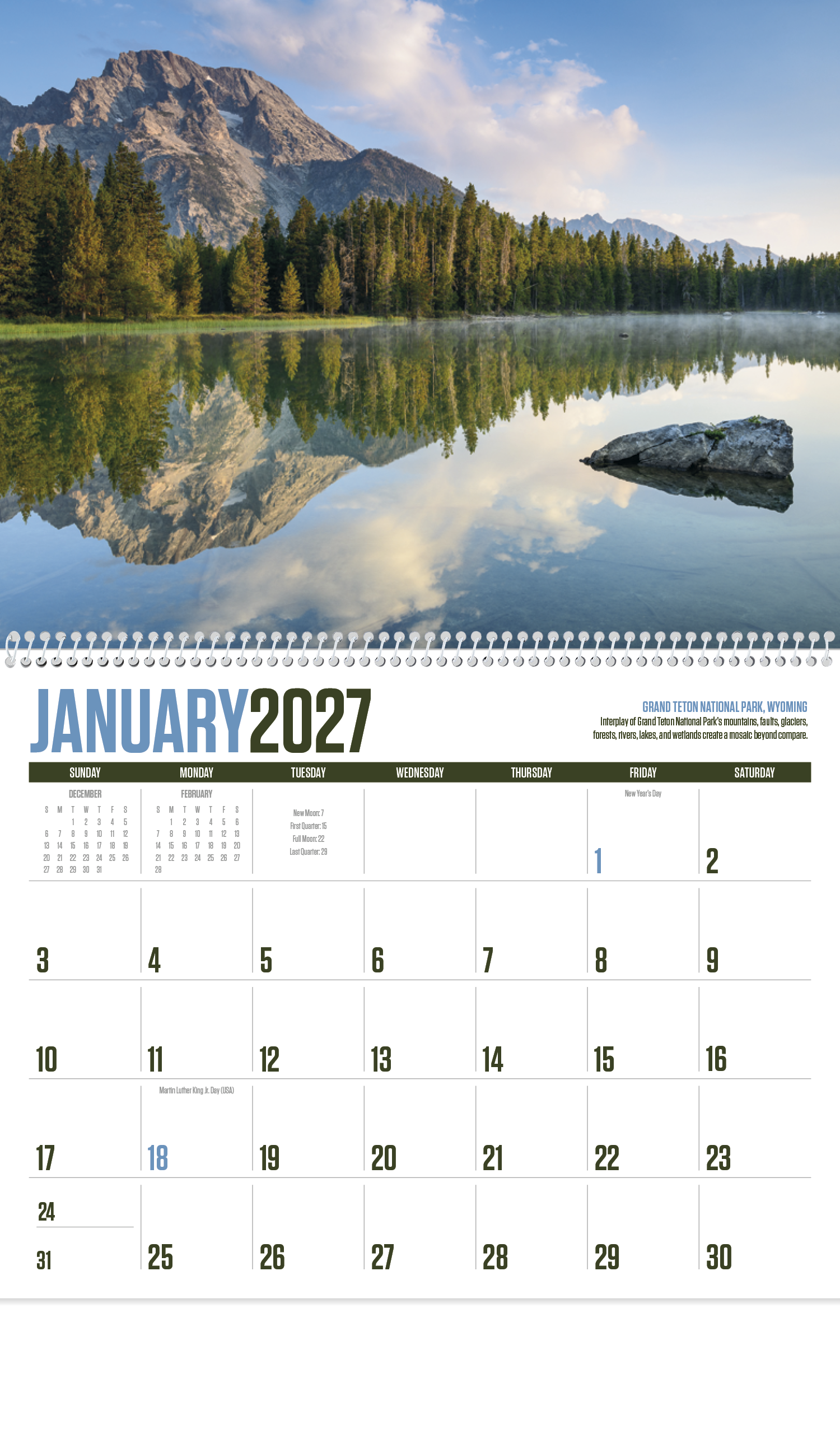National Parks Calendar