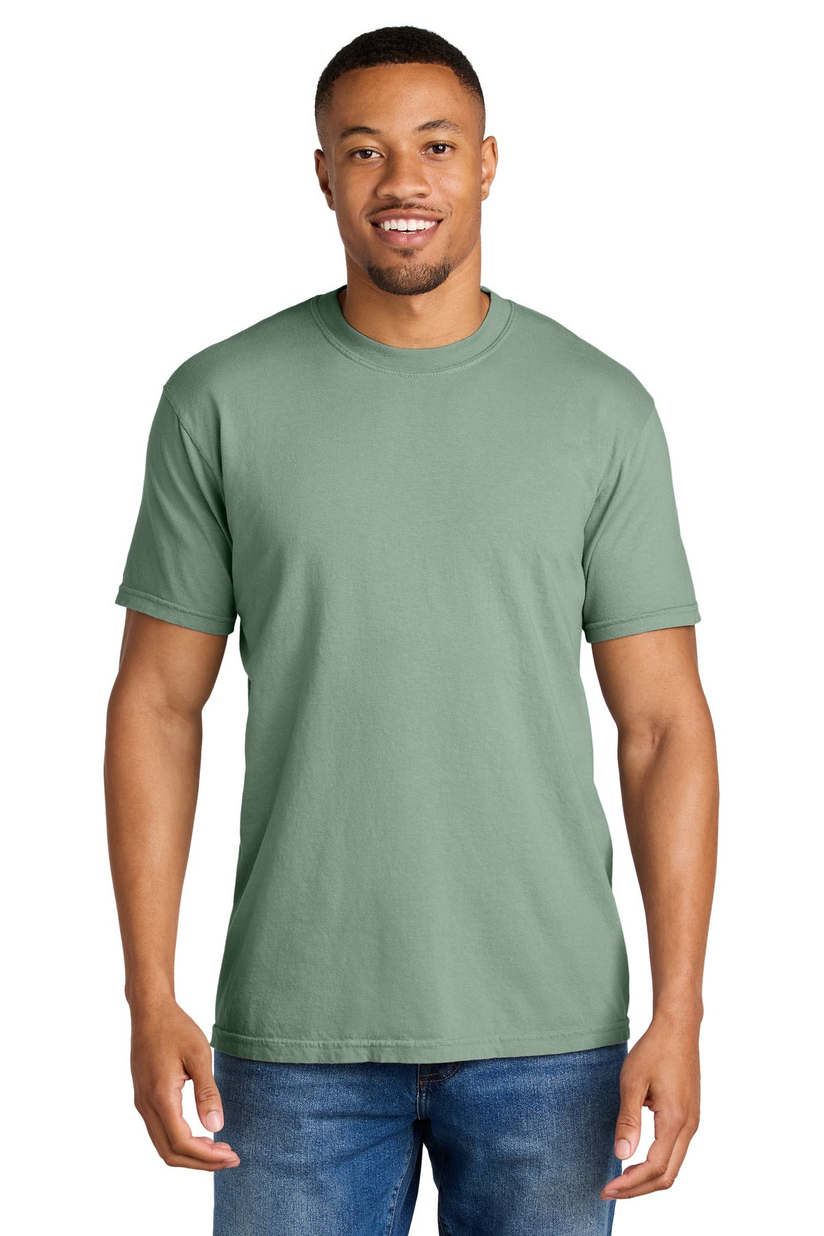 Custom logo COMFORT COLORS ® Heavyweight Ring Spun Tee. 1717 in Bay