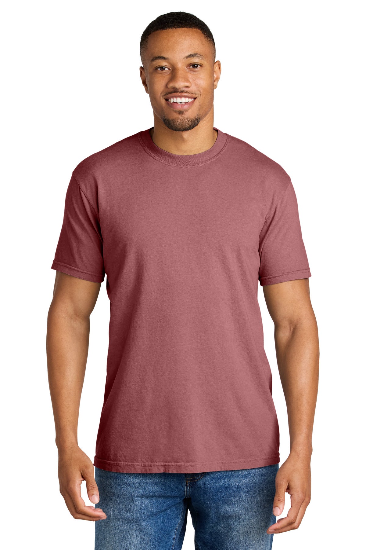 Custom logo COMFORT COLORS ® Heavyweight Ring Spun Tee. 1717 in Brick