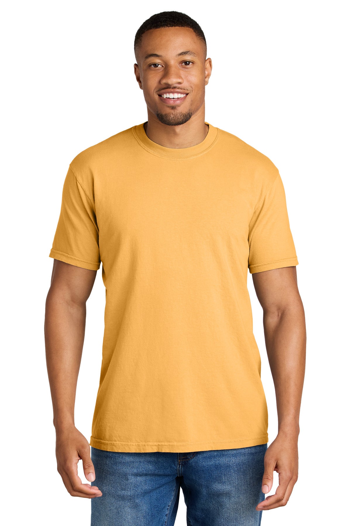 Custom logo COMFORT COLORS ® Heavyweight Ring Spun Tee. 1717 in Citrus