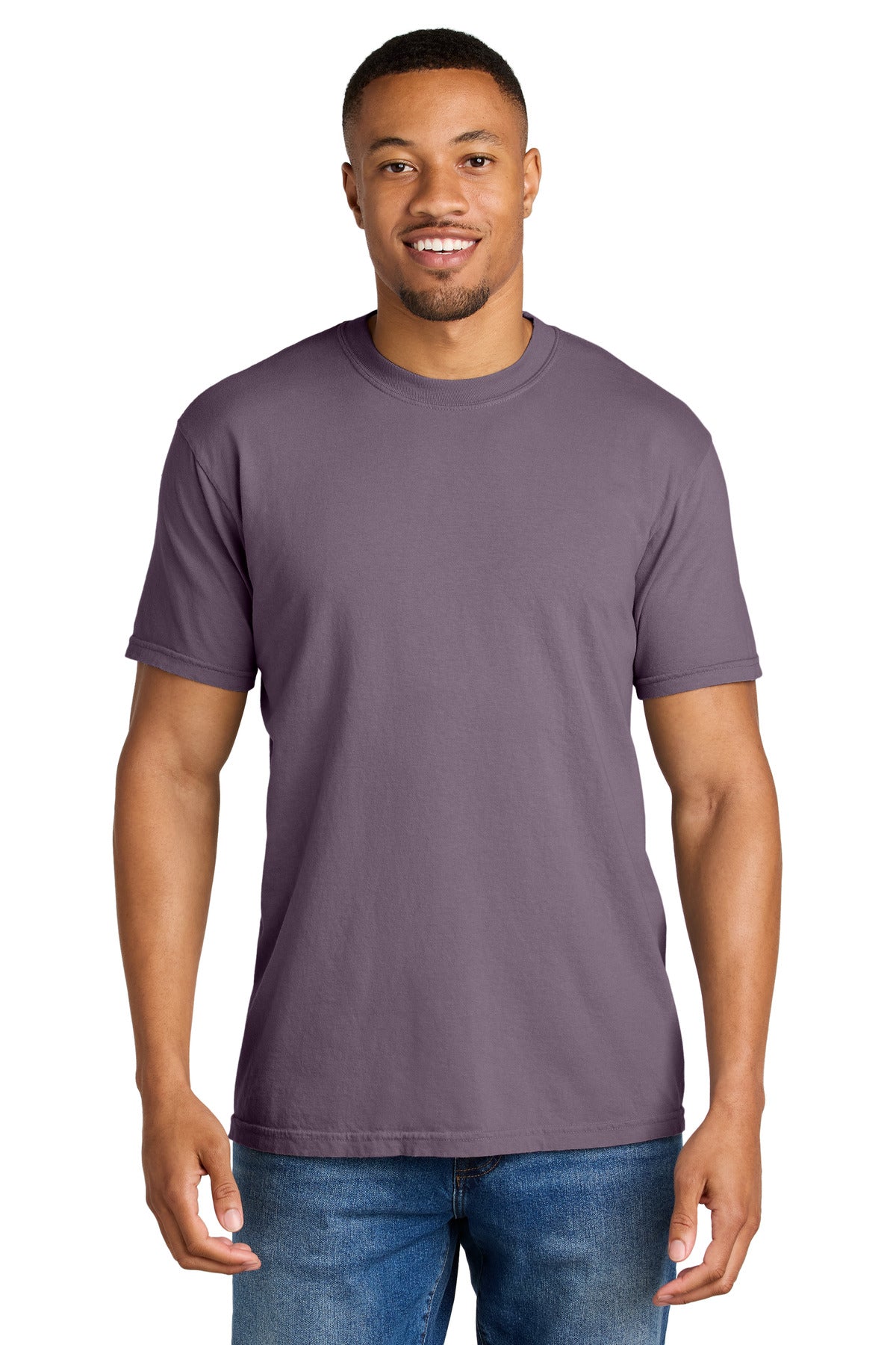 Custom logo COMFORT COLORS ® Heavyweight Ring Spun Tee. 1717 in Dusk