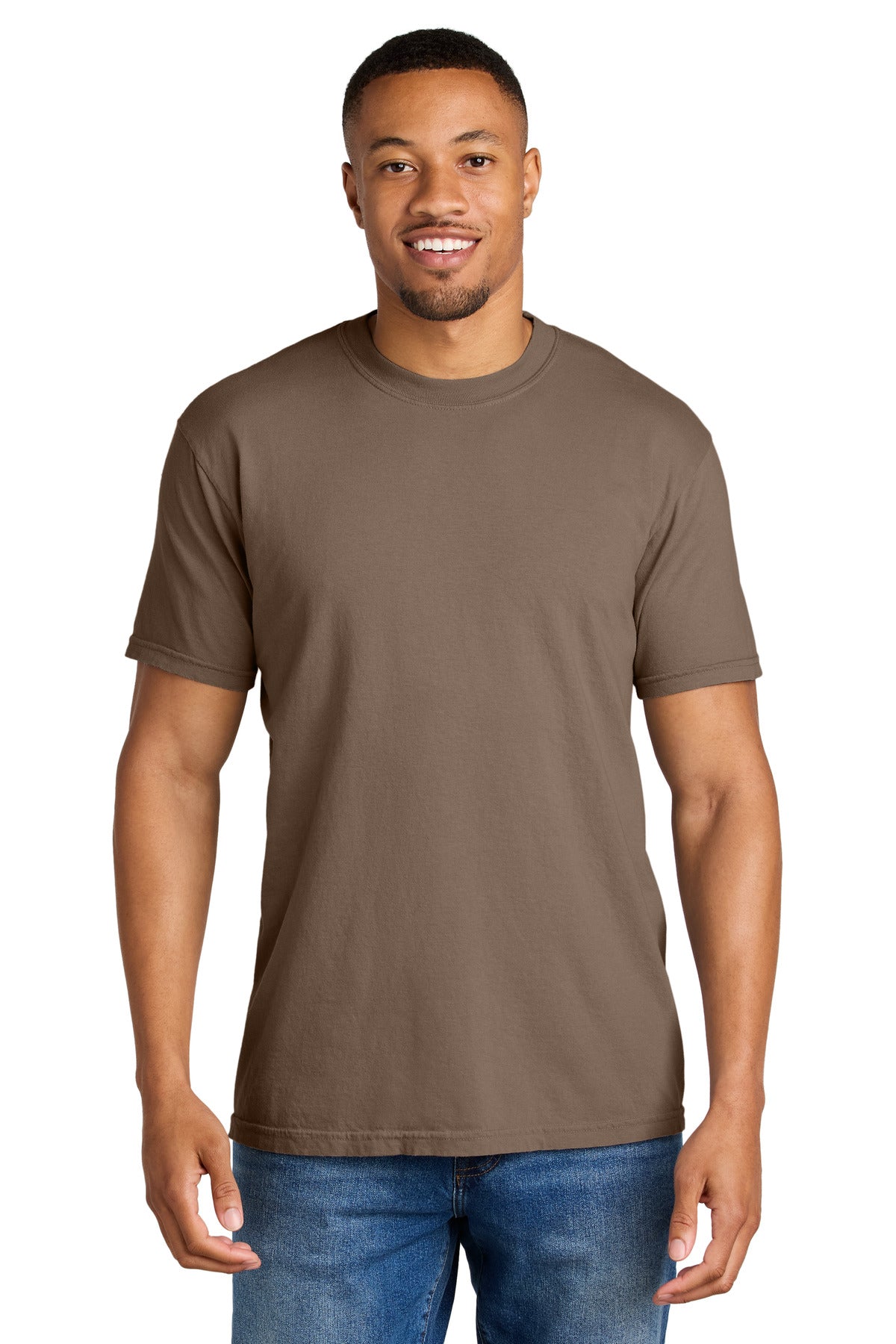Custom logo COMFORT COLORS ® Heavyweight Ring Spun Tee. 1717 in Espresso