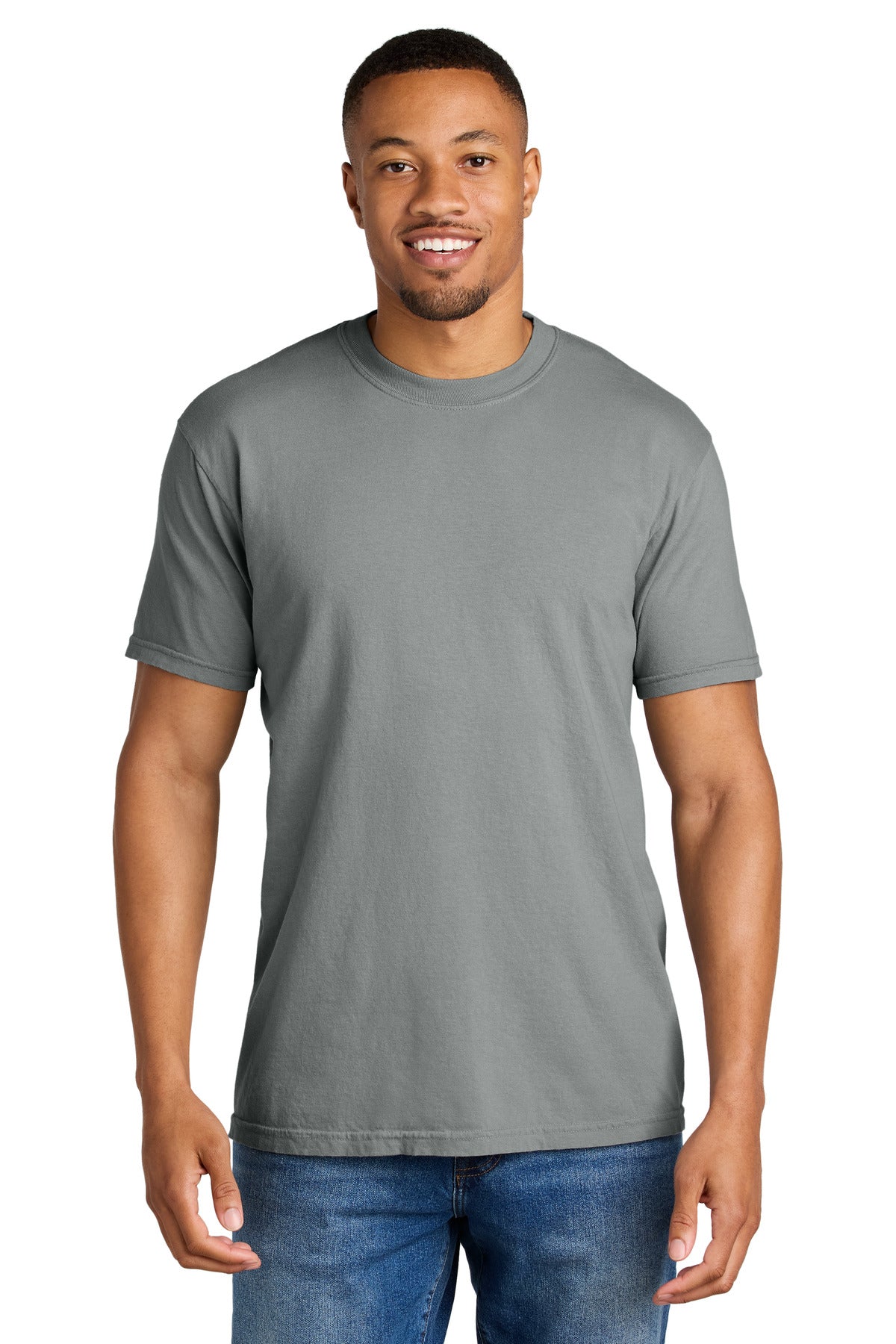 Custom logo COMFORT COLORS ® Heavyweight Ring Spun Tee. 1717 in Granite