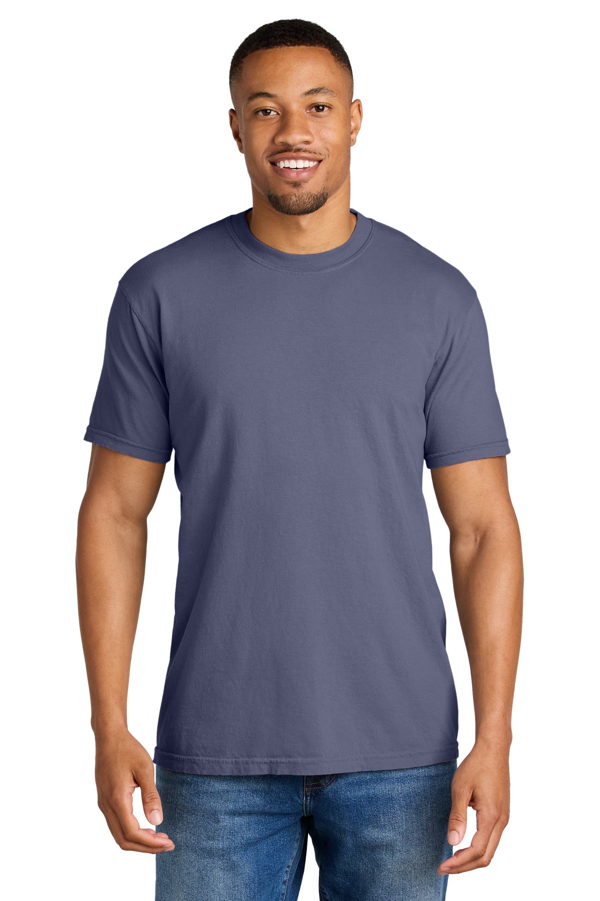 Custom logo COMFORT COLORS ® Heavyweight Ring Spun Tee. 1717 in Grape