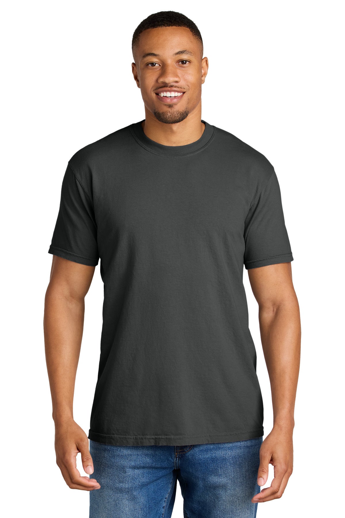 Custom logo COMFORT COLORS ® Heavyweight Ring Spun Tee. 1717 in Graphite