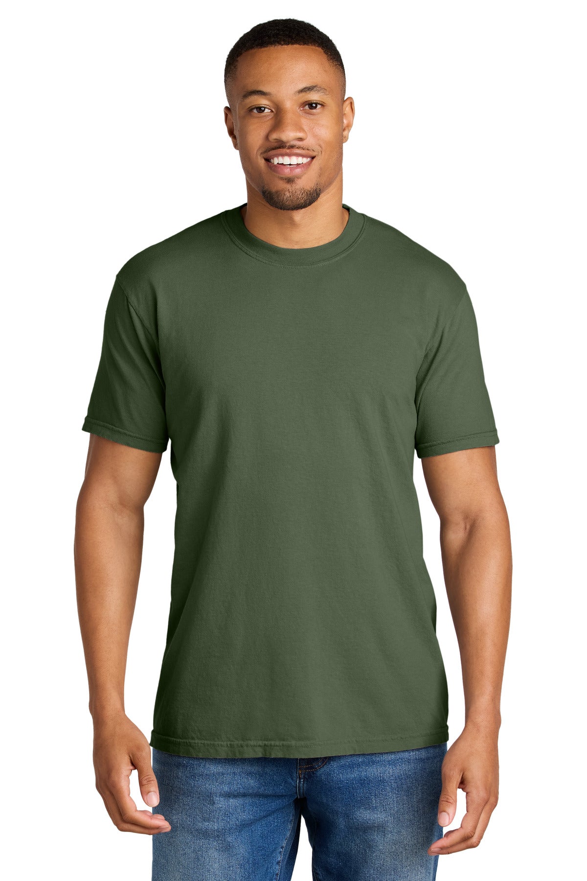 Custom logo COMFORT COLORS ® Heavyweight Ring Spun Tee. 1717 in Hemp