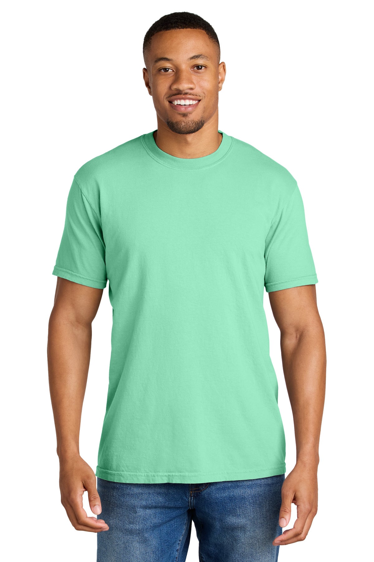 Custom logo COMFORT COLORS ® Heavyweight Ring Spun Tee. 1717 in Island Reef