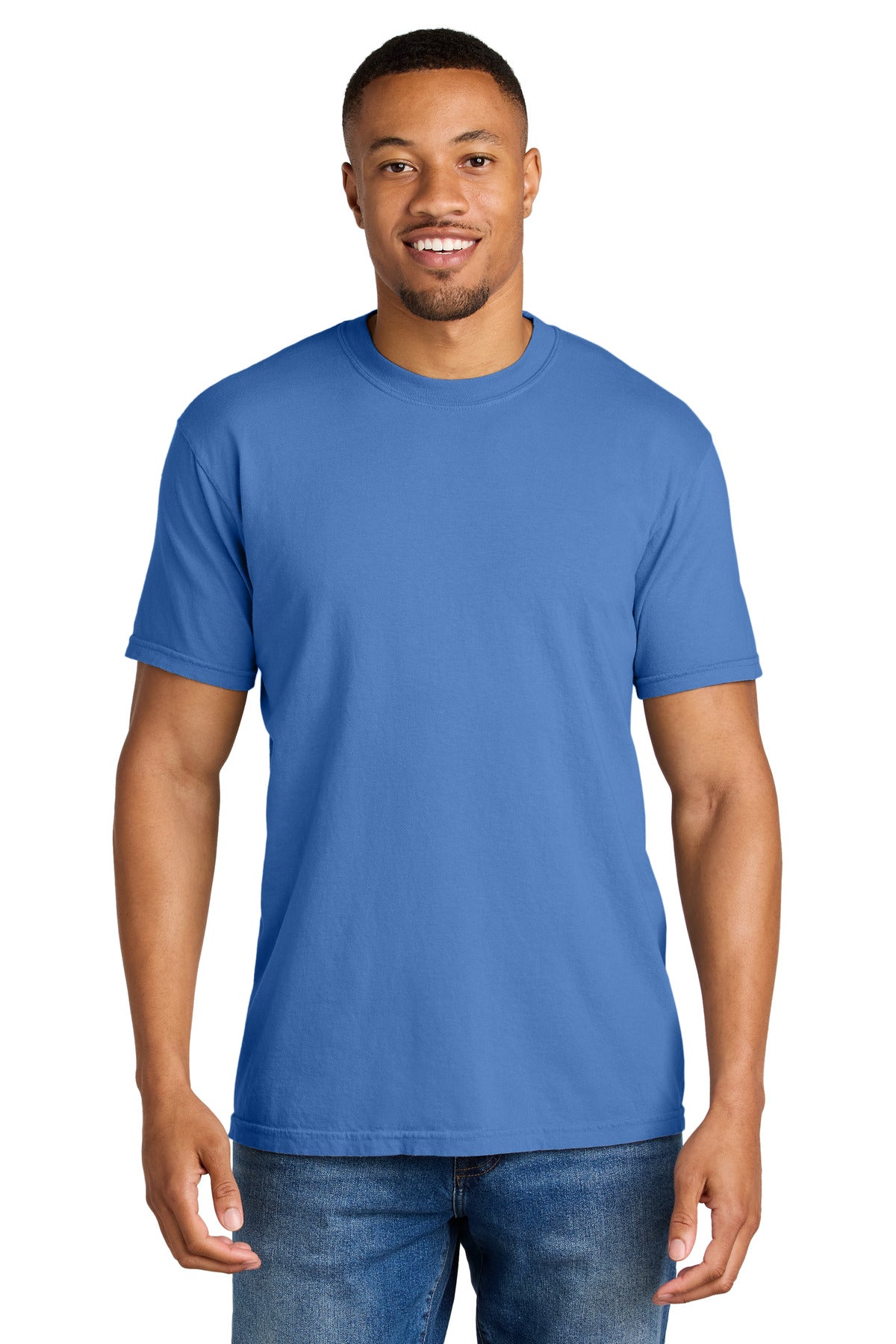 Custom logo COMFORT COLORS ® Heavyweight Ring Spun Tee. 1717 in Mystic