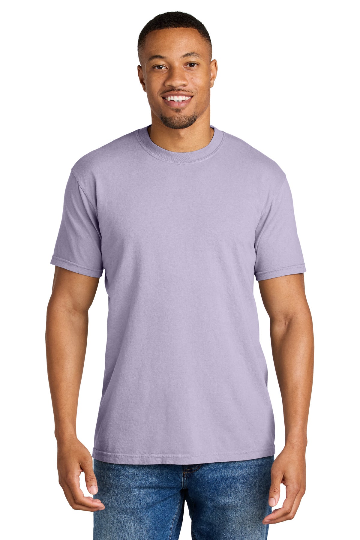 Custom logo COMFORT COLORS ® Heavyweight Ring Spun Tee. 1717 in Orchid