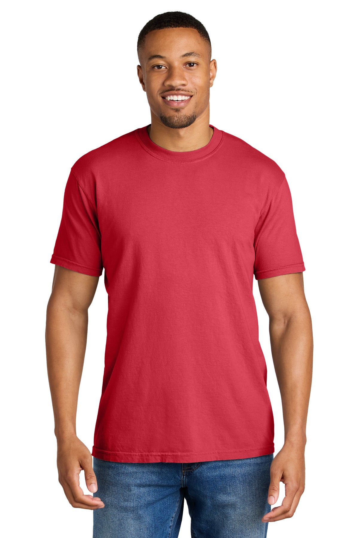 Custom logo COMFORT COLORS ® Heavyweight Ring Spun Tee. 1717 in Paprika