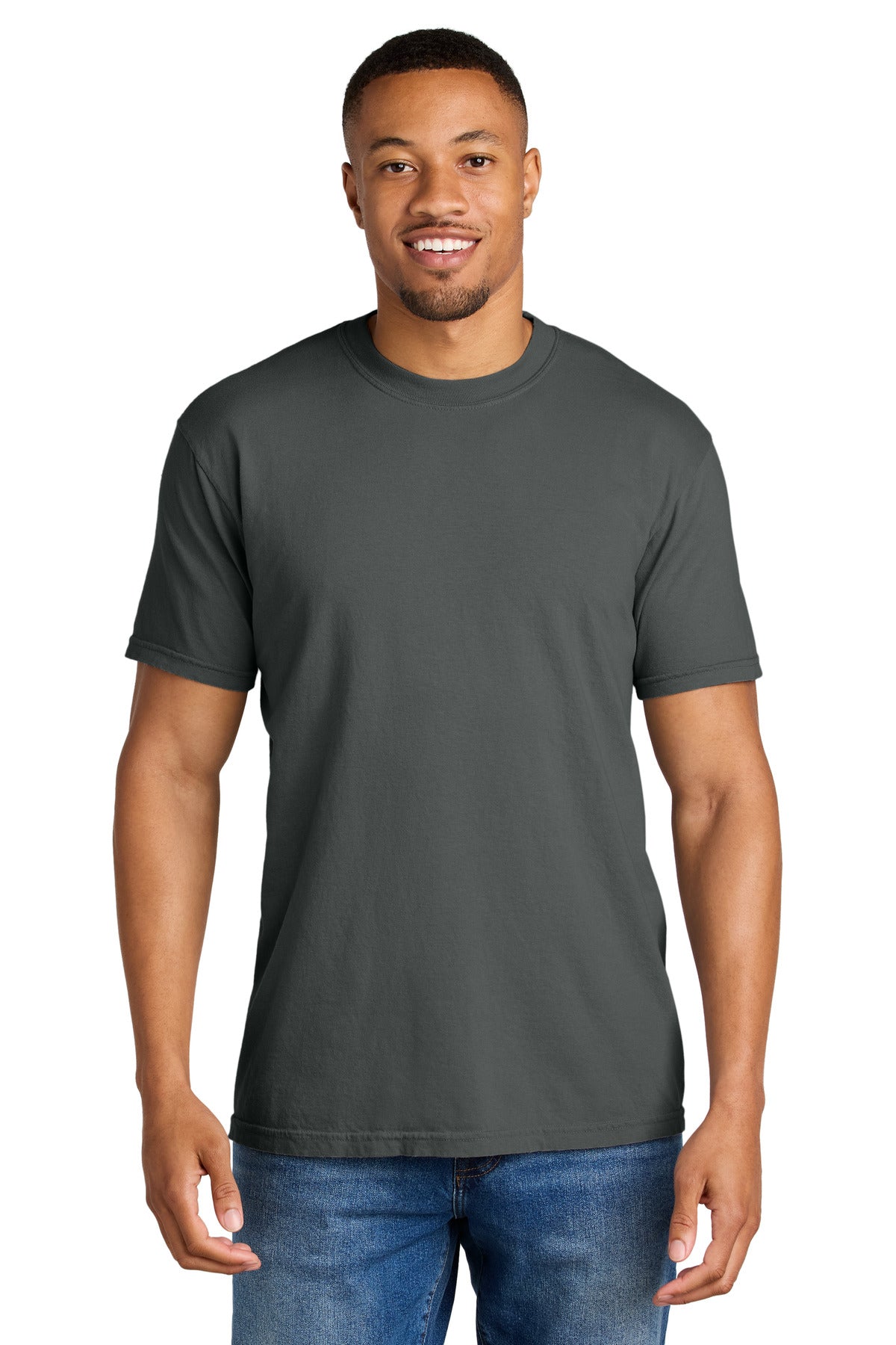 Custom logo COMFORT COLORS ® Heavyweight Ring Spun Tee. 1717 in Pepper