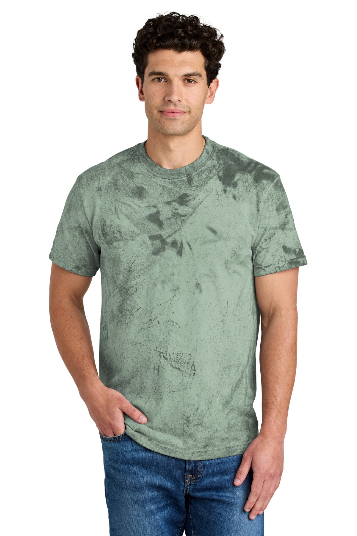 Custom logo Comfort Colors® Heavyweight Color Blast Tee 1745 in Fern