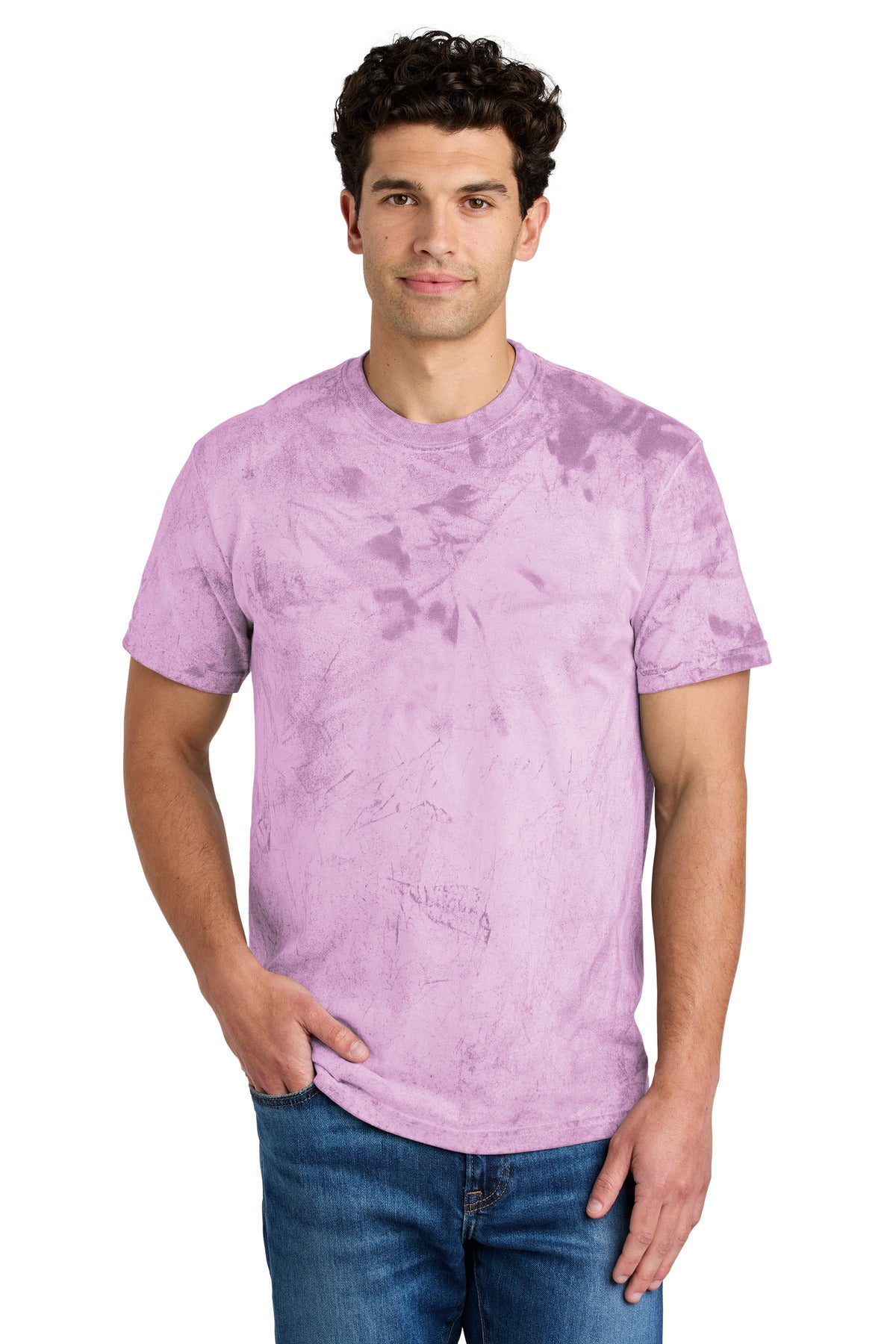 Custom logo Comfort Colors® Heavyweight Color Blast Tee 1745 in Hibiscus