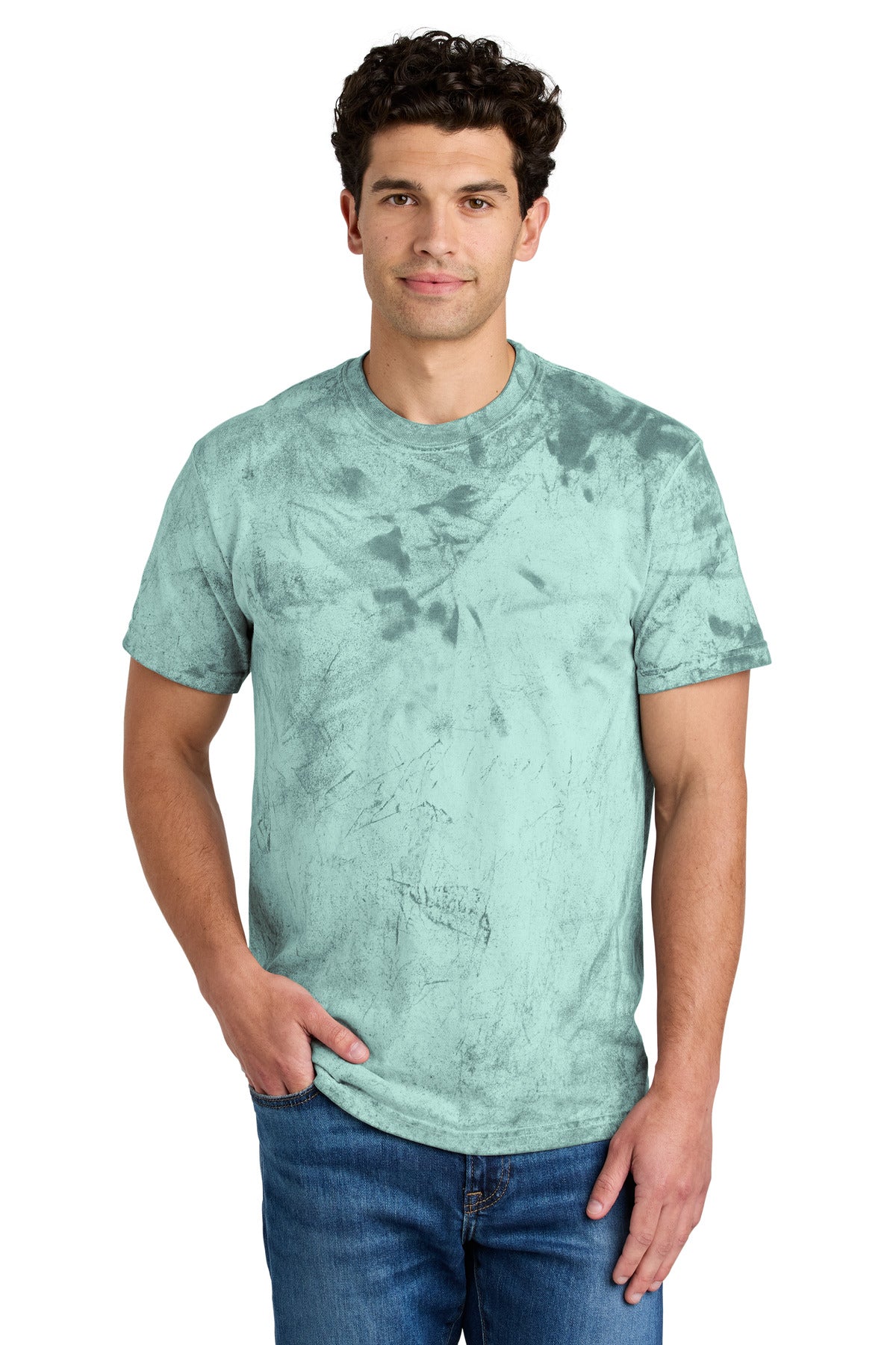 Custom logo Comfort Colors® Heavyweight Color Blast Tee 1745 in Sea Glass