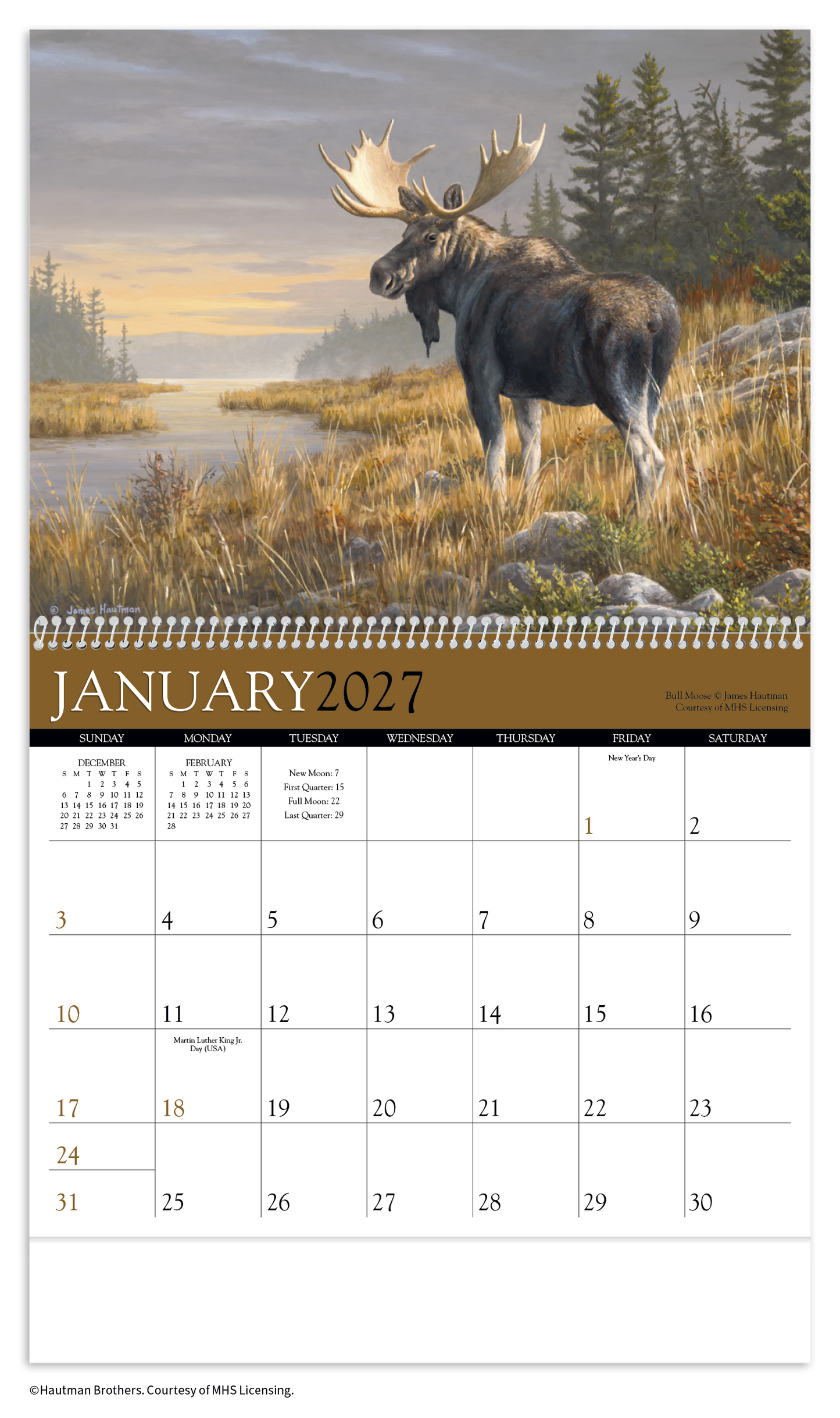 Wildlife Art by the Hautman Brothers Calendar