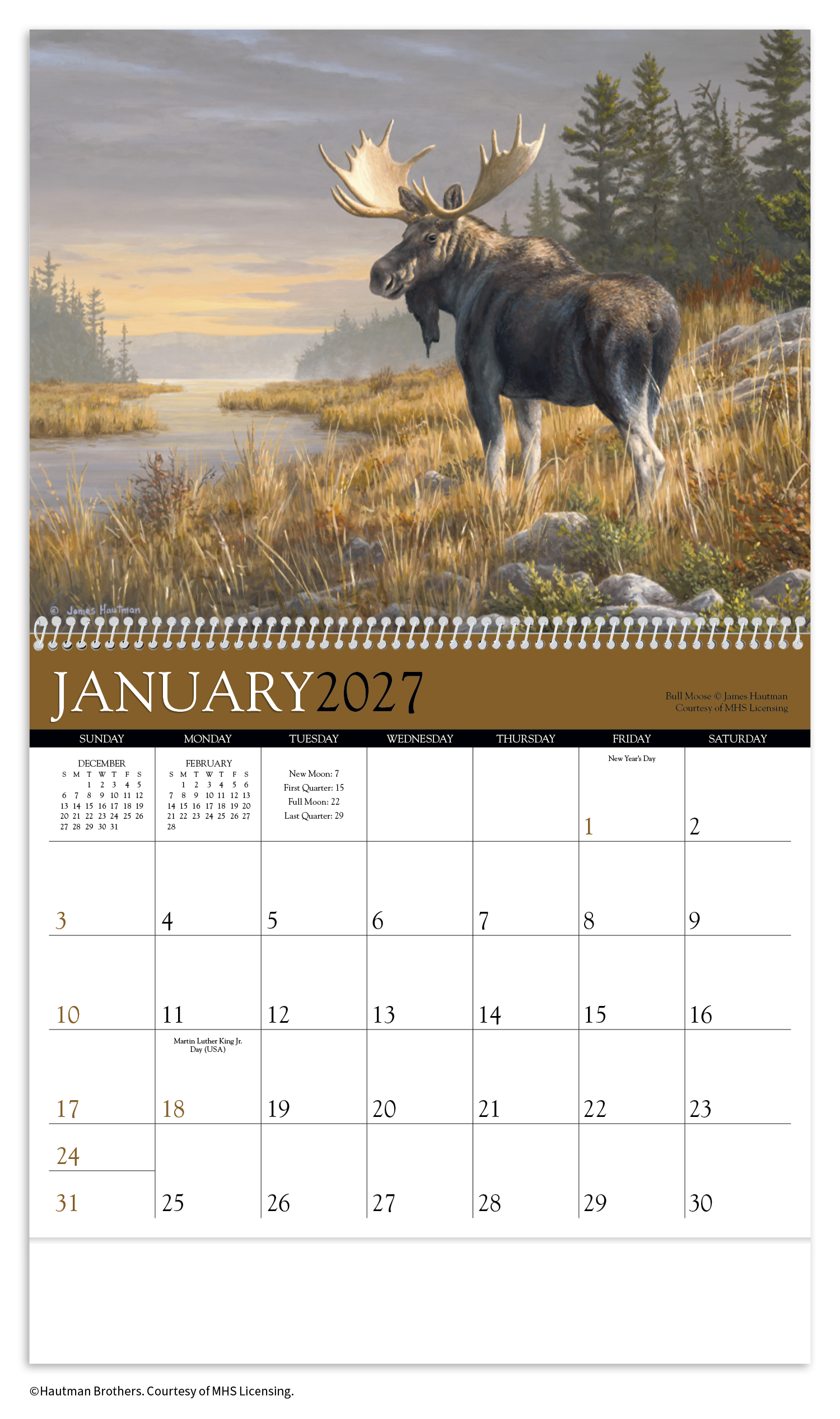 Wildlife Art by the Hautman Brothers Calendar