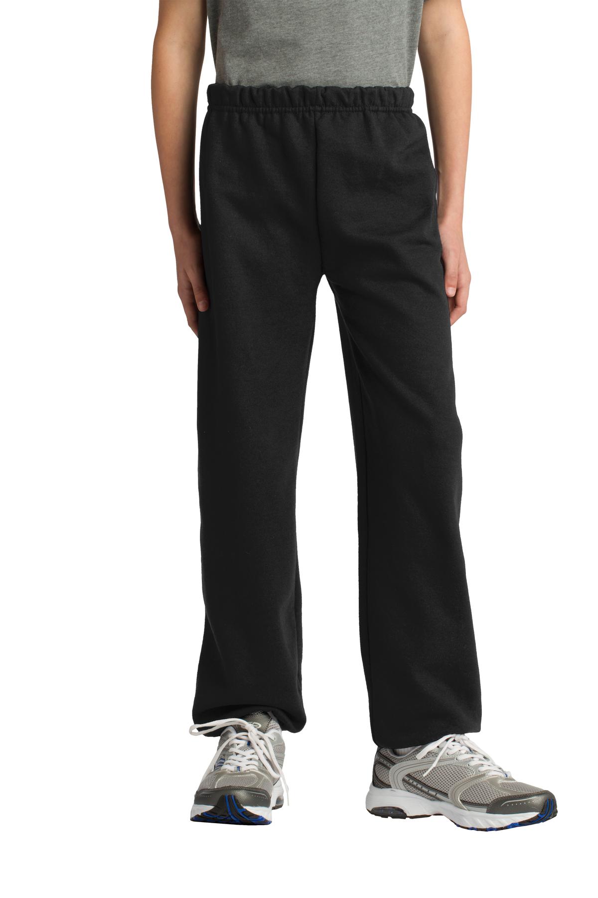 Custom logo Gildan® Youth Heavy Blend™ Sweatpant. 18200B in Black