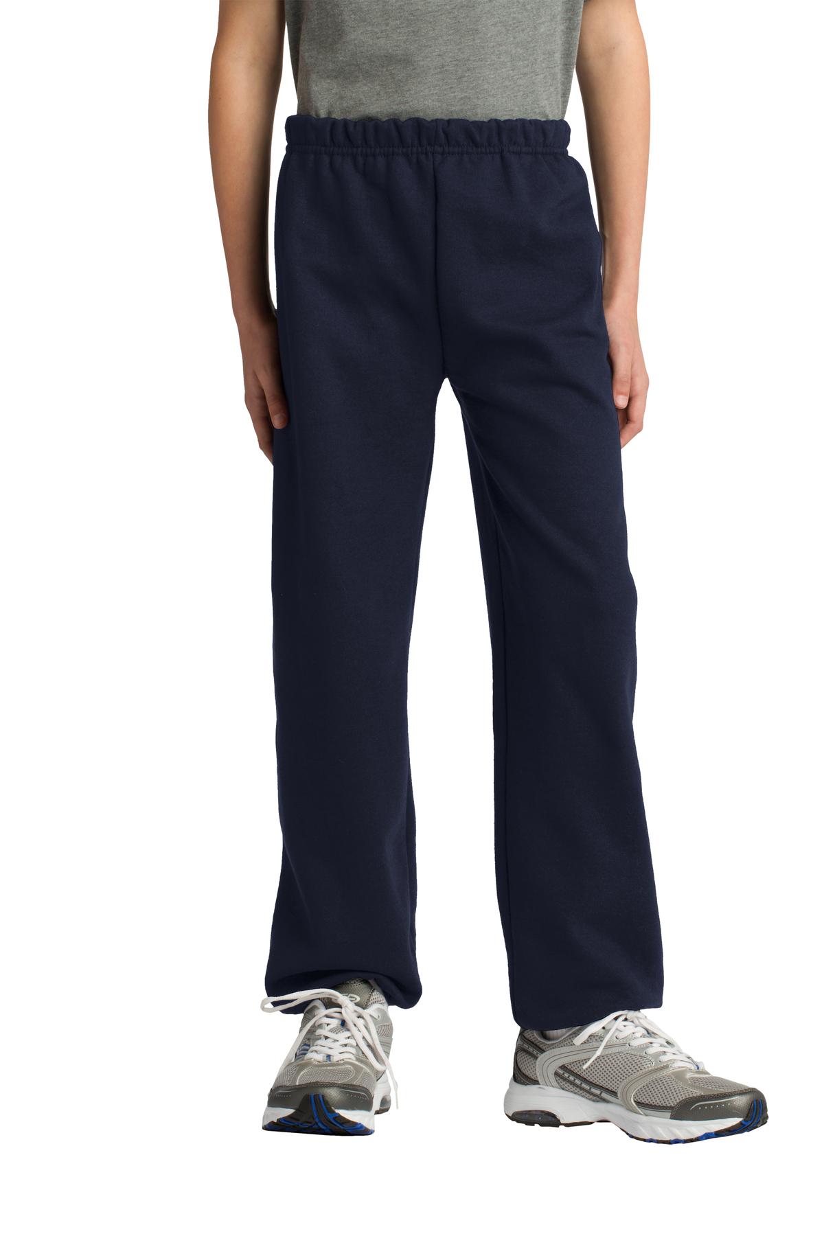Custom logo Gildan® Youth Heavy Blend™ Sweatpant. 18200B in Navy