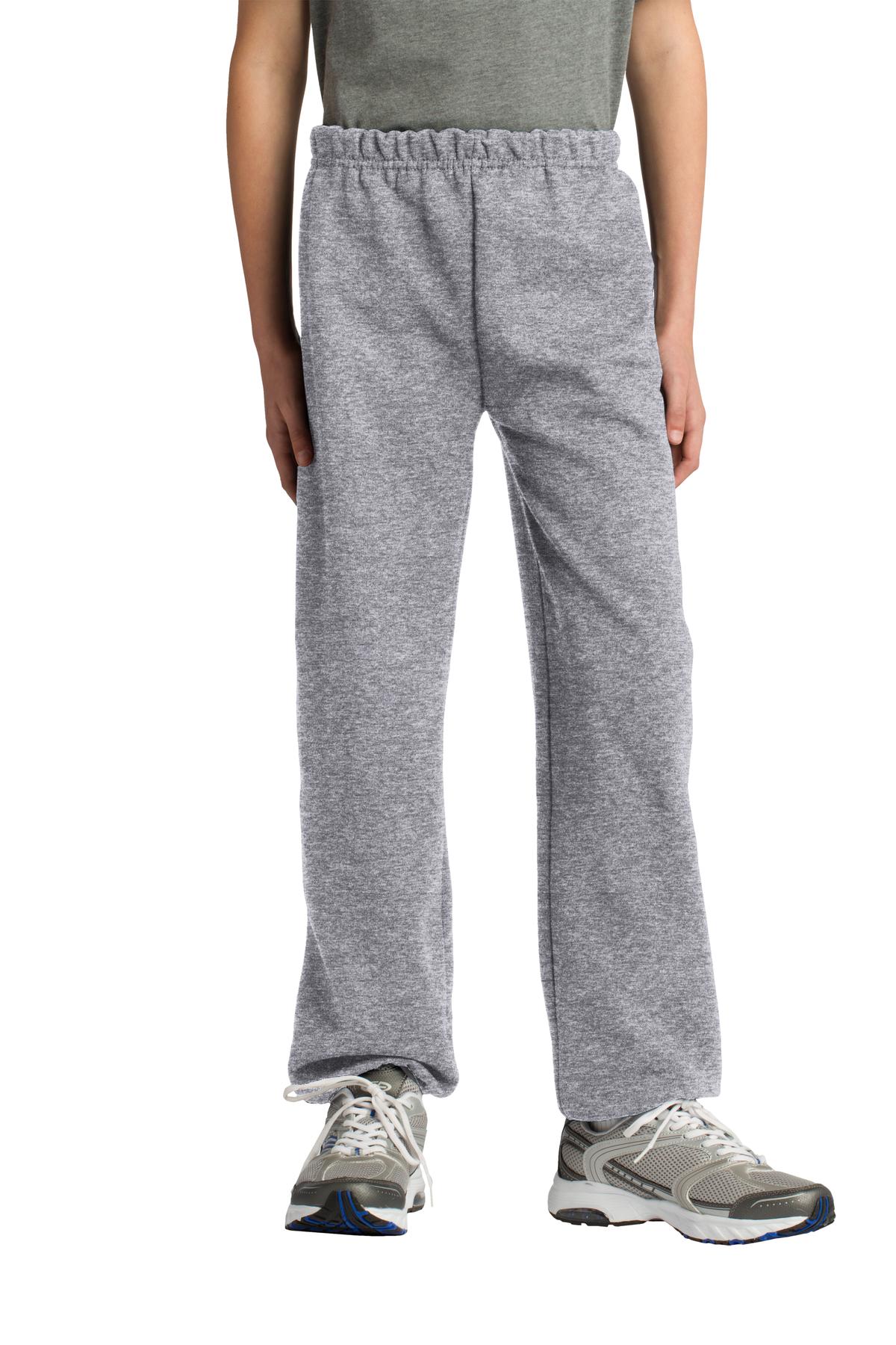 Custom logo Gildan® Youth Heavy Blend™ Sweatpant. 18200B in Sports Grey