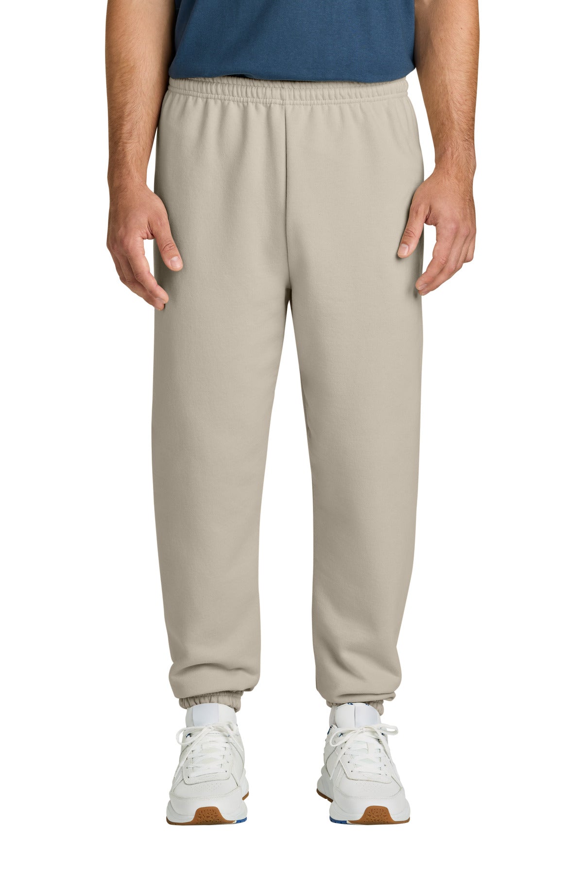 Custom logo Gildan® Heavy Blend™ Sweatpant.  18200 in Sand