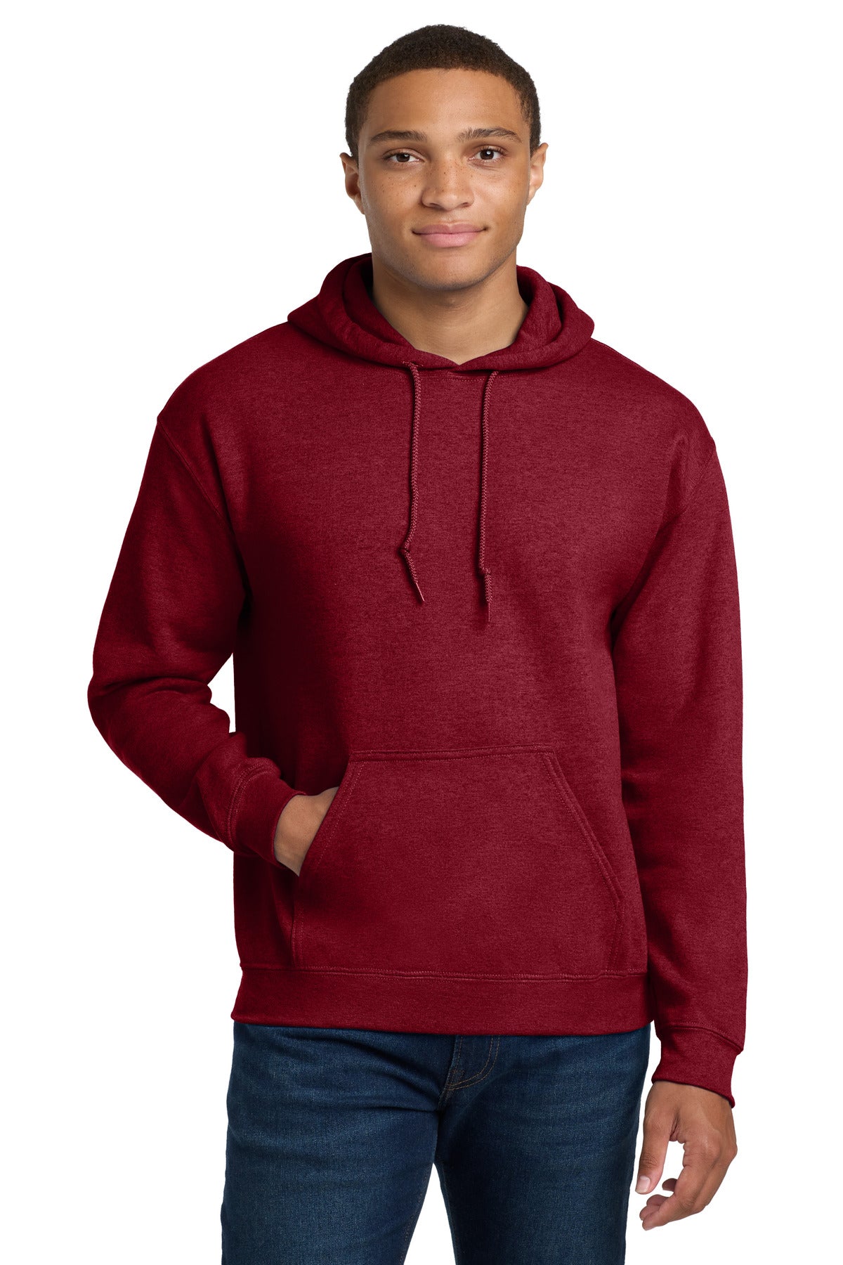 Custom logo Gildan® - Heavy Blend™ Hooded Sweatshirt.  18500 in Antique Cherry Red
