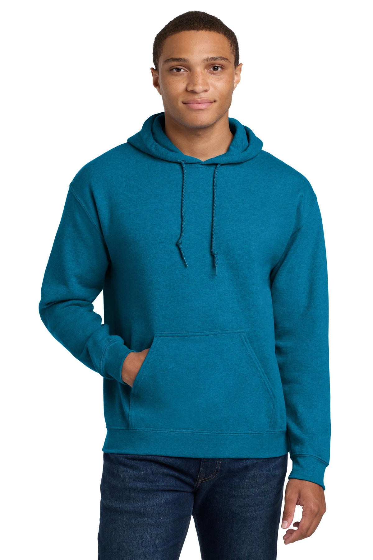 Custom logo Gildan® - Heavy Blend™ Hooded Sweatshirt.  18500 in Antique Sapphire
