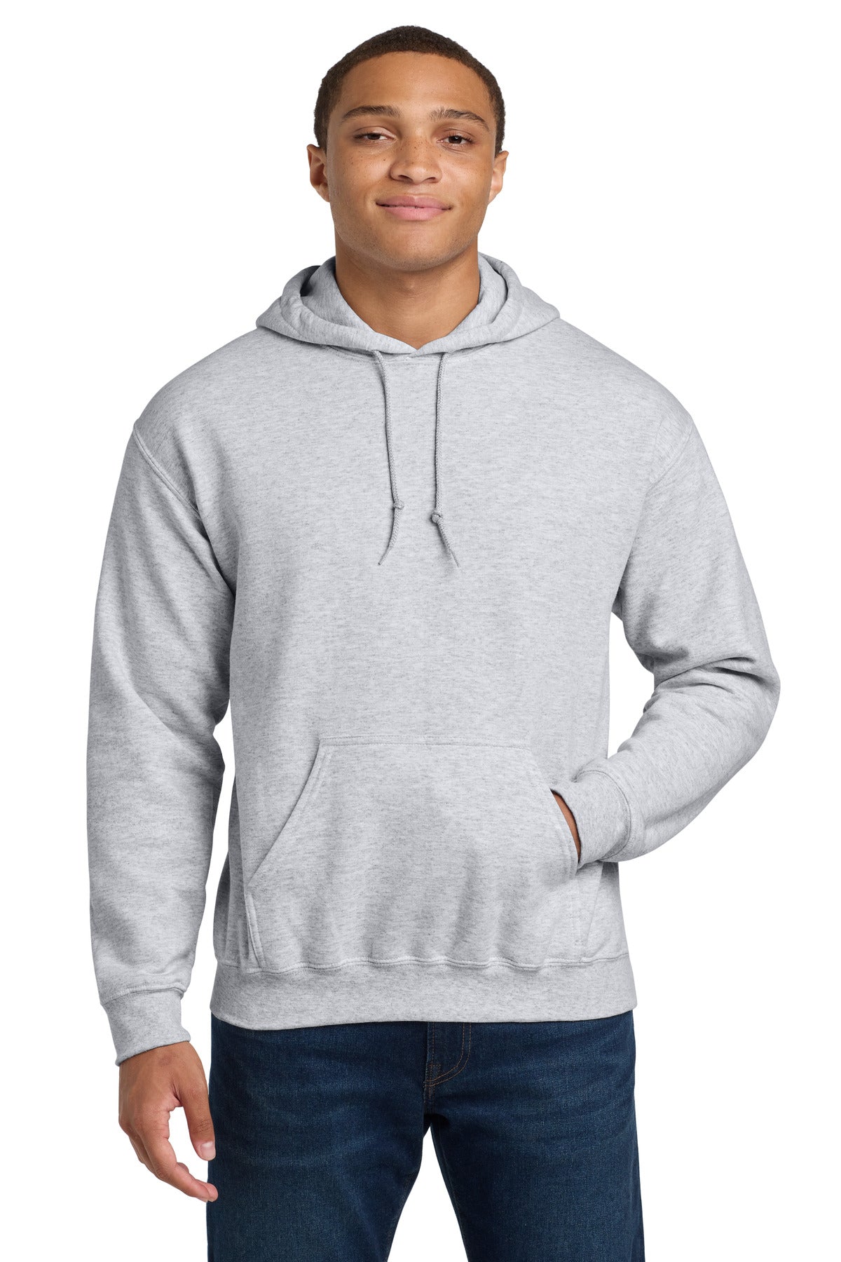 Custom logo Gildan® - Heavy Blend™ Hooded Sweatshirt.  18500 in Ash