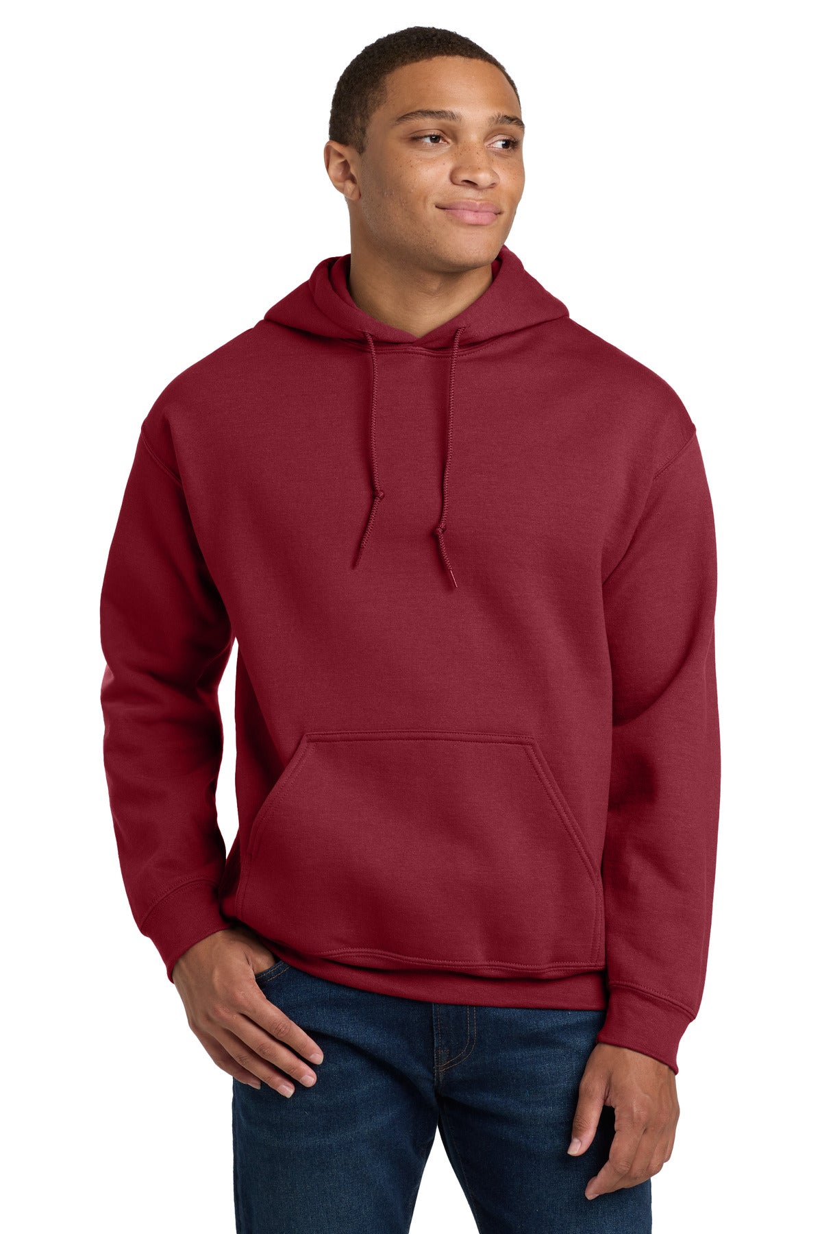 Custom logo Gildan® - Heavy Blend™ Hooded Sweatshirt.  18500 in Cardinal Red