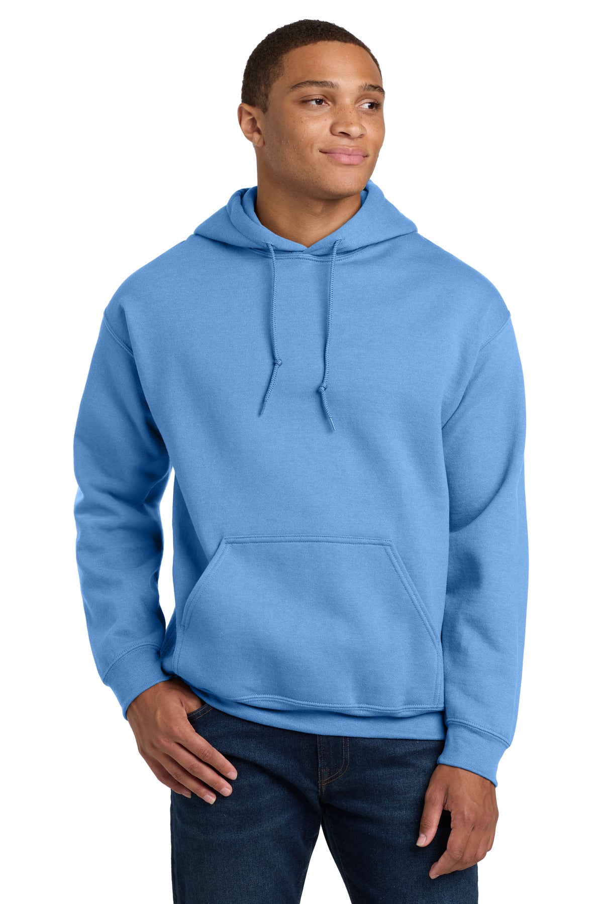 Custom logo Gildan® - Heavy Blend™ Hooded Sweatshirt.  18500 in Carolina Blue