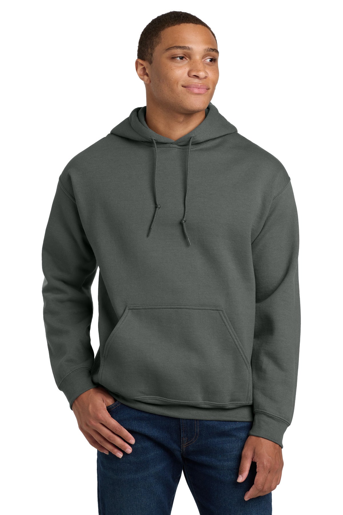Custom logo Gildan® - Heavy Blend™ Hooded Sweatshirt.  18500 in Charcoal