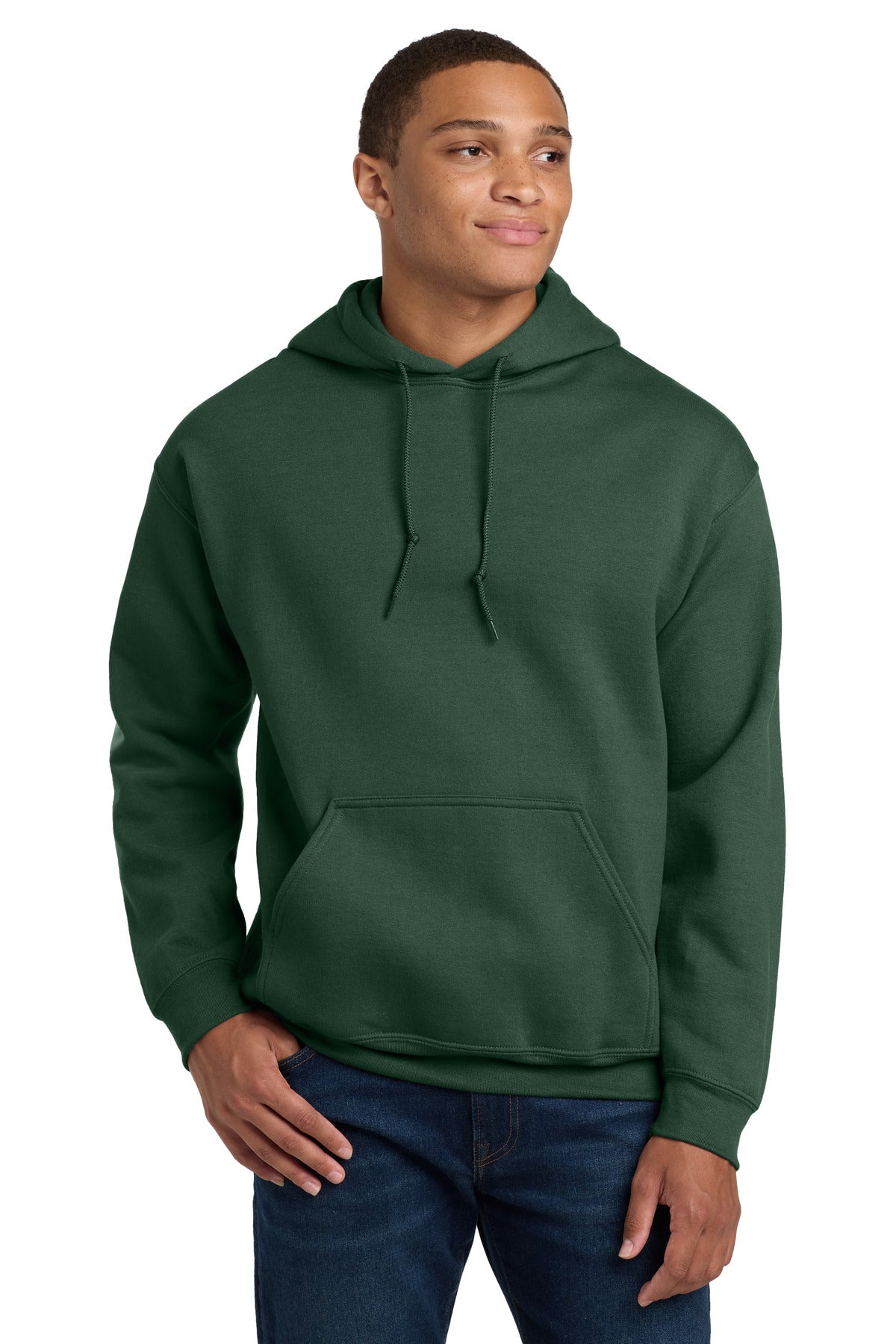 Custom logo Gildan® - Heavy Blend™ Hooded Sweatshirt.  18500 in Fan Dark Green