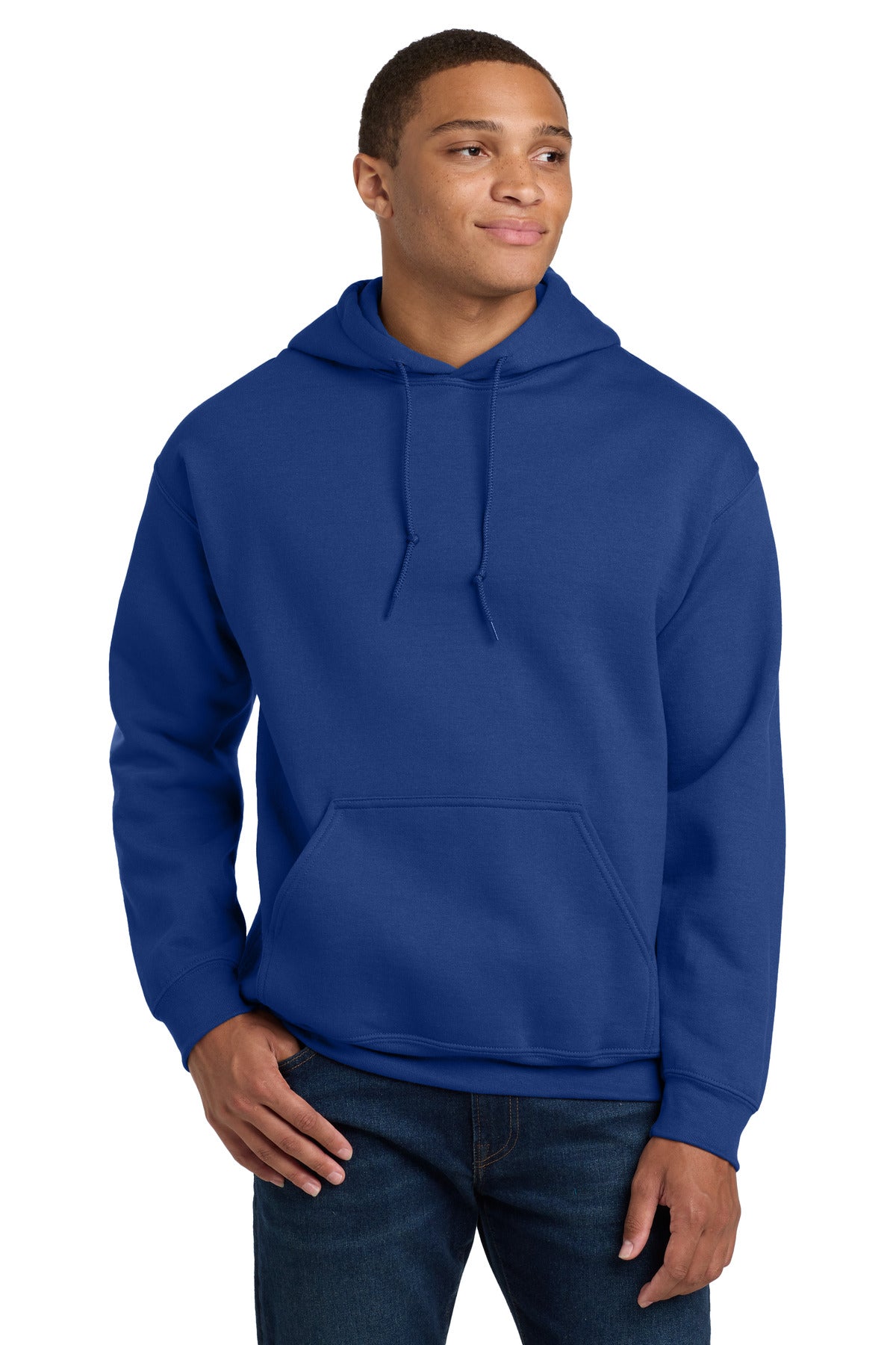 Custom logo Gildan® - Heavy Blend™ Hooded Sweatshirt.  18500 in Fan Deep Royal